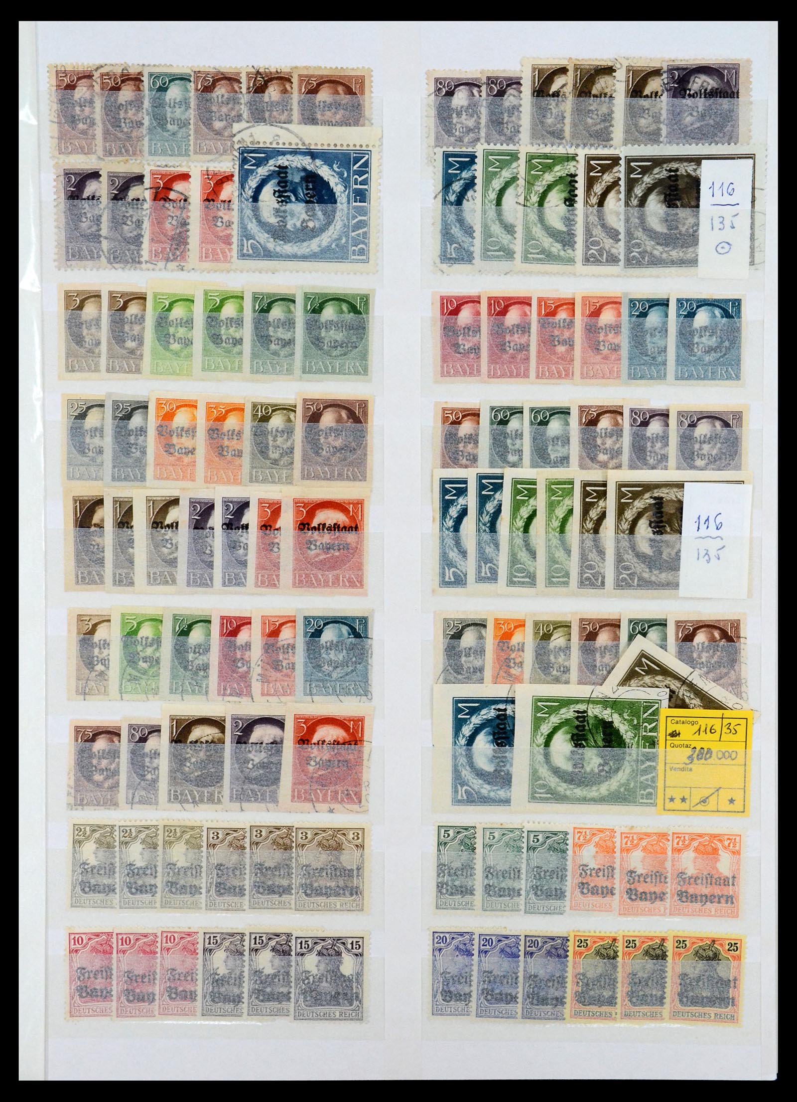 35135 011 - Stamp Collection 35135 Old German States and German Reich 1849-1923.