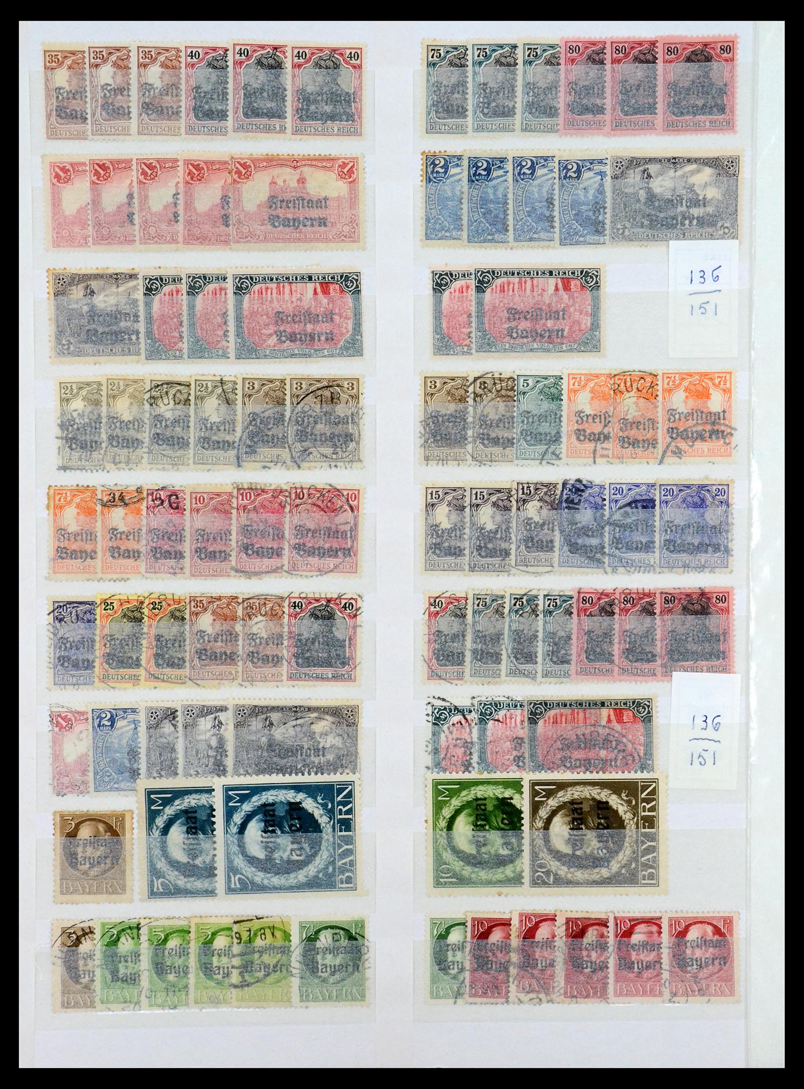35135 012 - Postzegelverzameling 35135 Oud Duitse Staten en Duitse Rijk 1849-1923