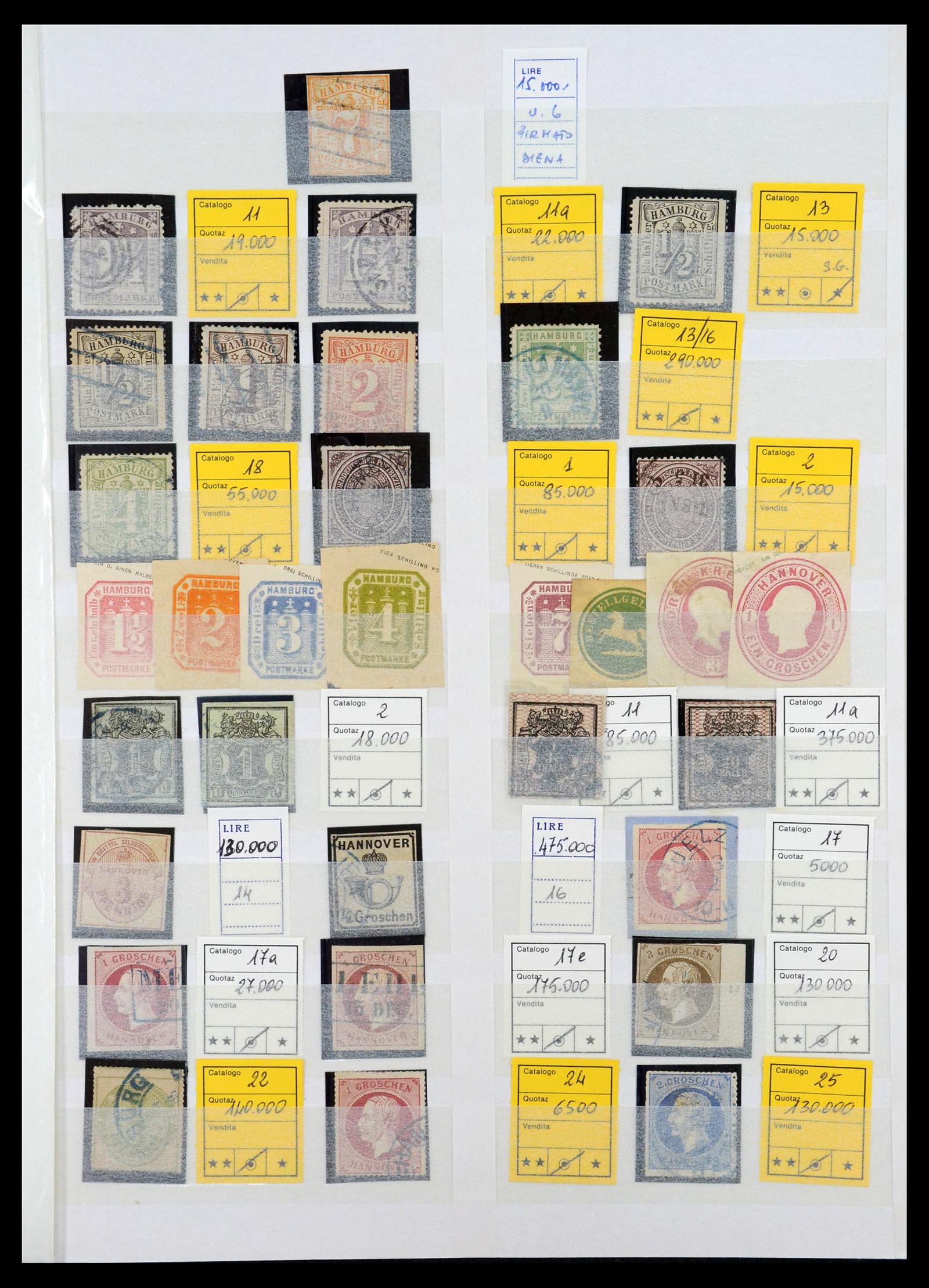 35135 019 - Postzegelverzameling 35135 Oud Duitse Staten en Duitse Rijk 1849-1923