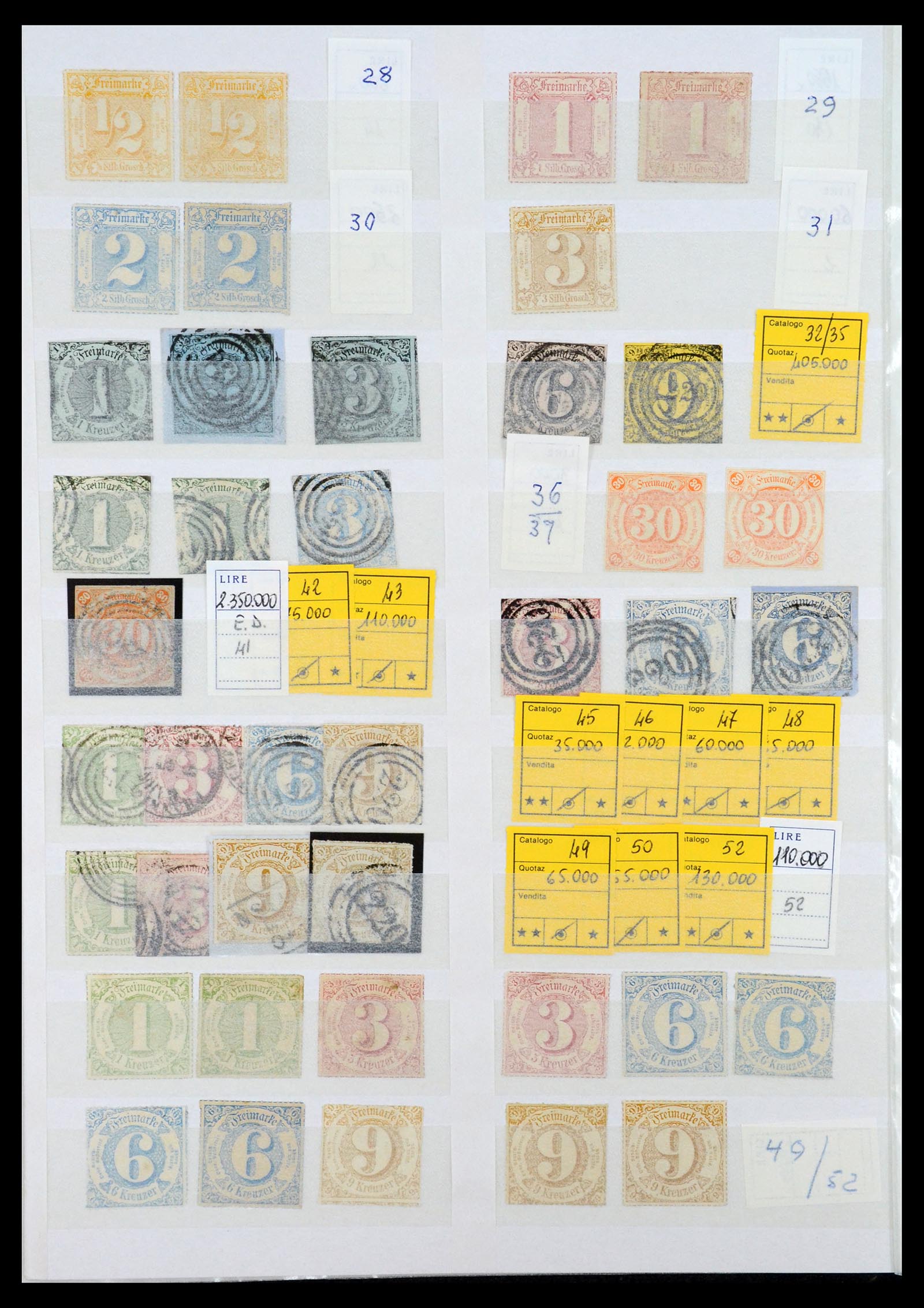 35135 026 - Stamp Collection 35135 Old German States and German Reich 1849-1923.