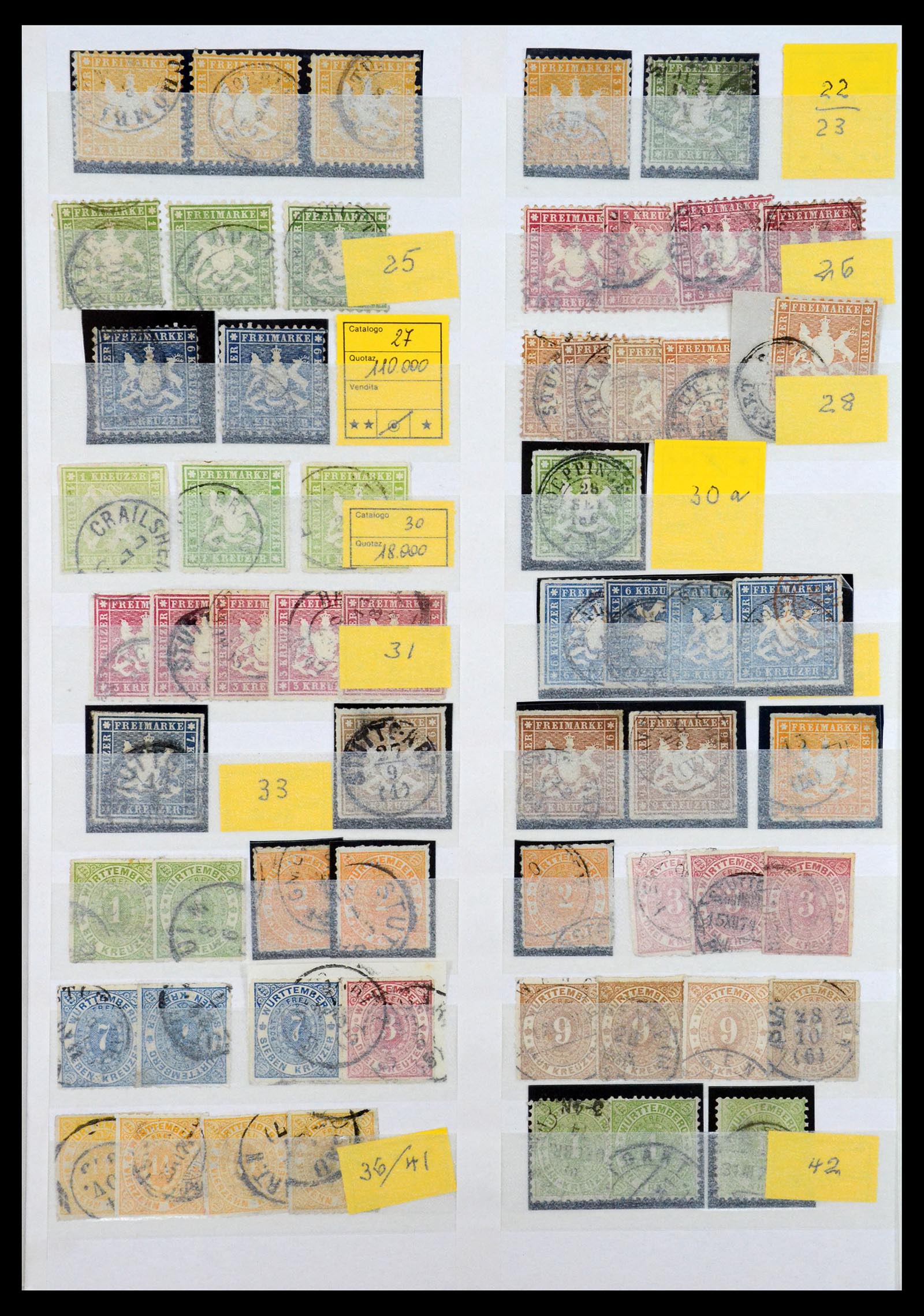 35135 028 - Stamp Collection 35135 Old German States and German Reich 1849-1923.