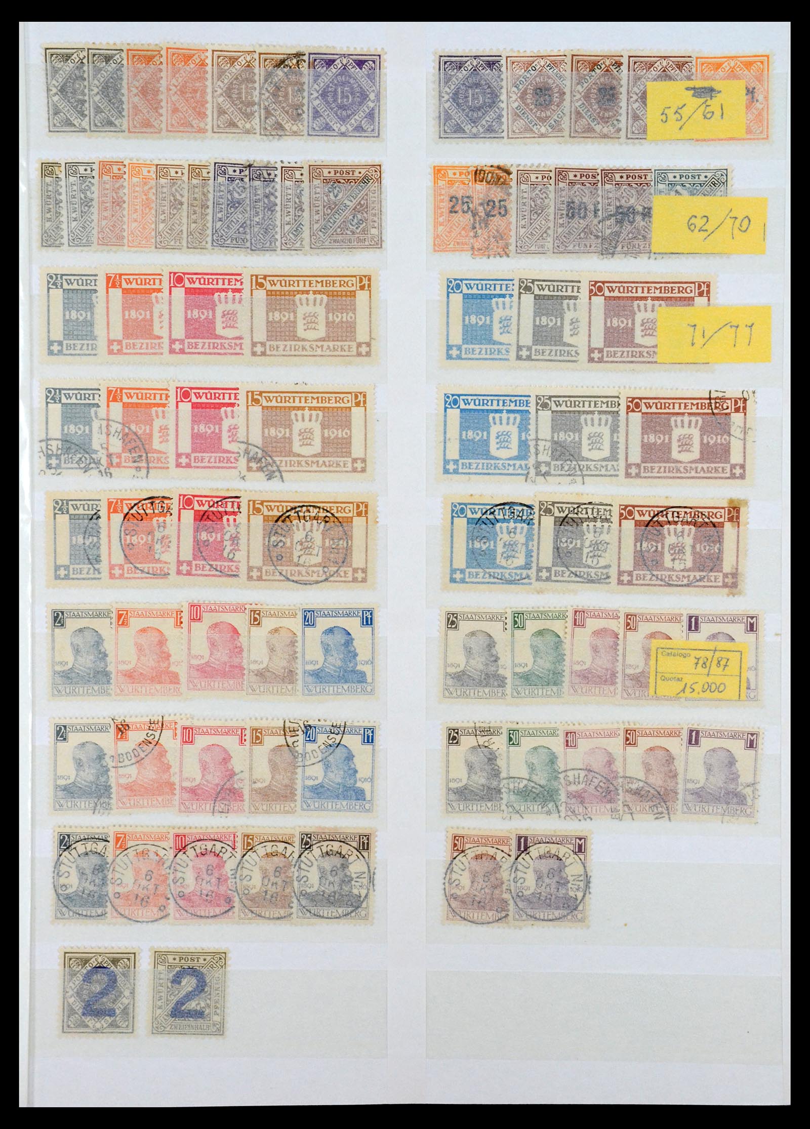 35135 031 - Postzegelverzameling 35135 Oud Duitse Staten en Duitse Rijk 1849-1923