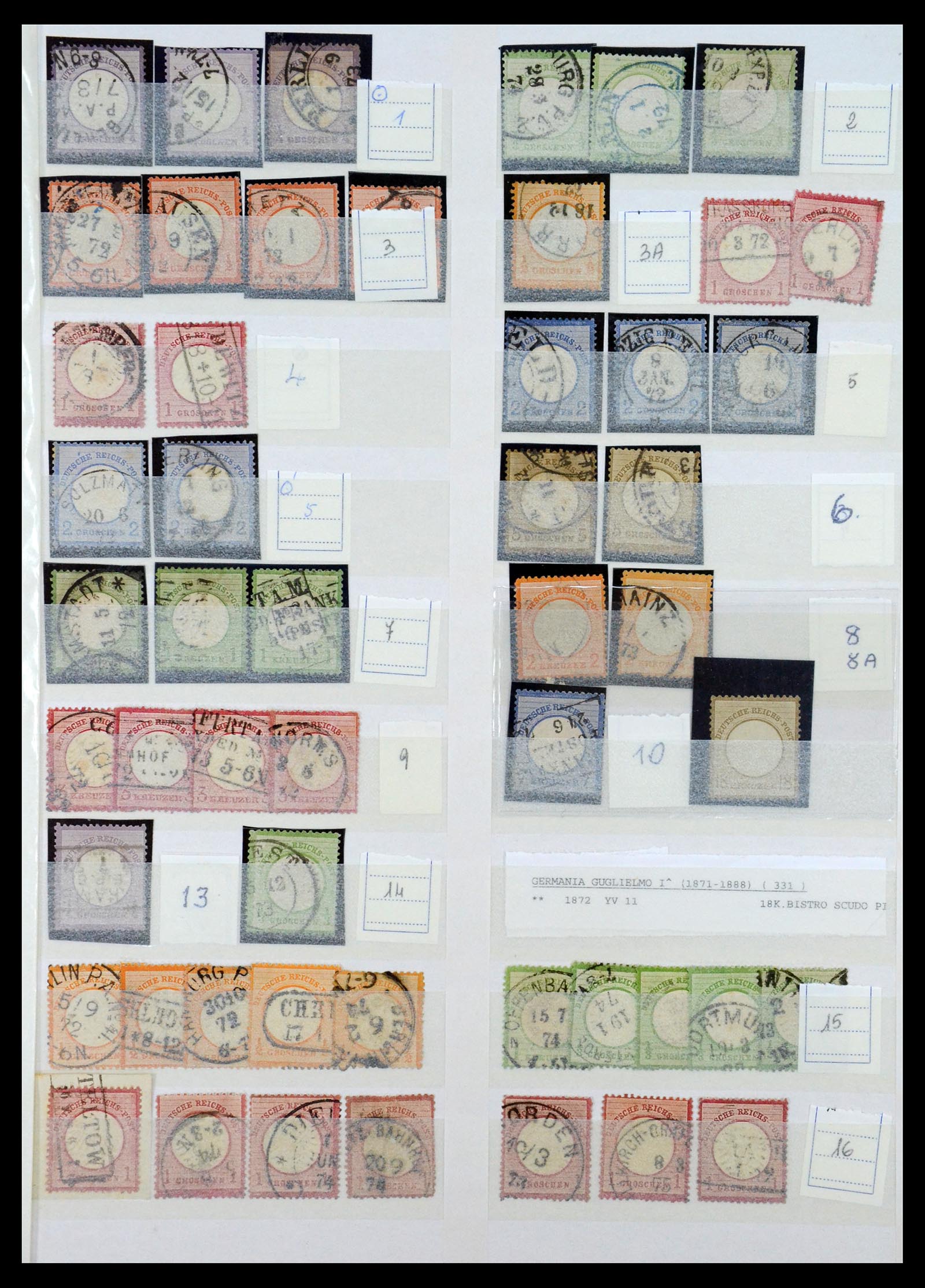 35135 035 - Postzegelverzameling 35135 Oud Duitse Staten en Duitse Rijk 1849-1923