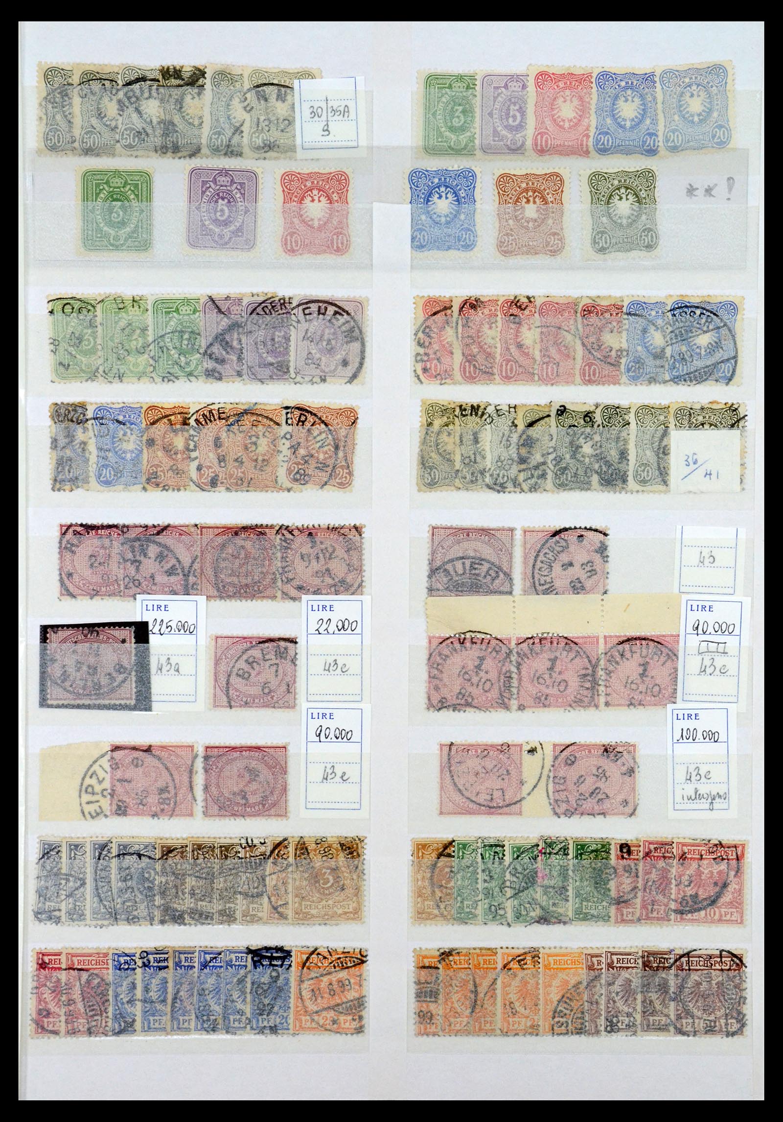 35135 037 - Postzegelverzameling 35135 Oud Duitse Staten en Duitse Rijk 1849-1923