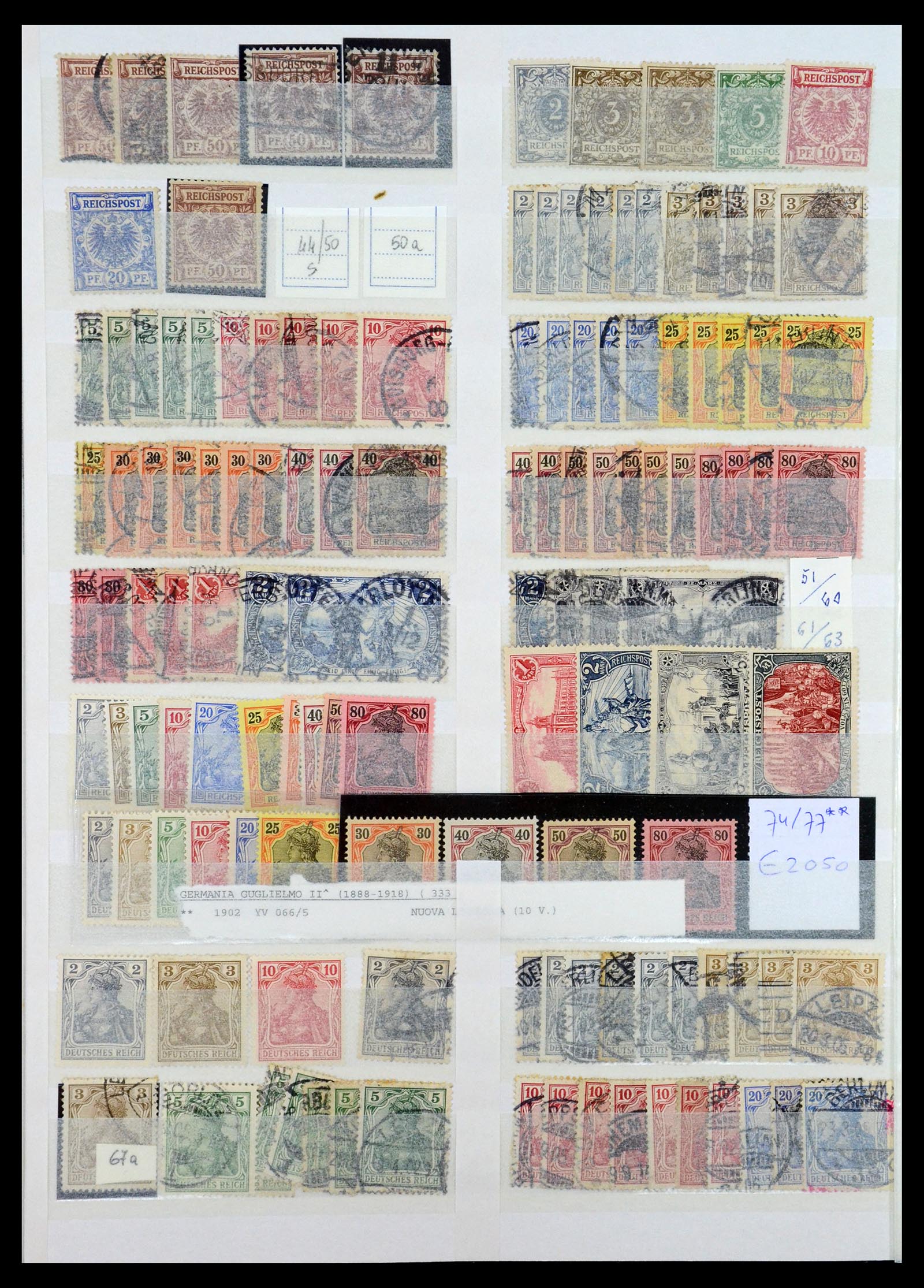 35135 038 - Postzegelverzameling 35135 Oud Duitse Staten en Duitse Rijk 1849-1923