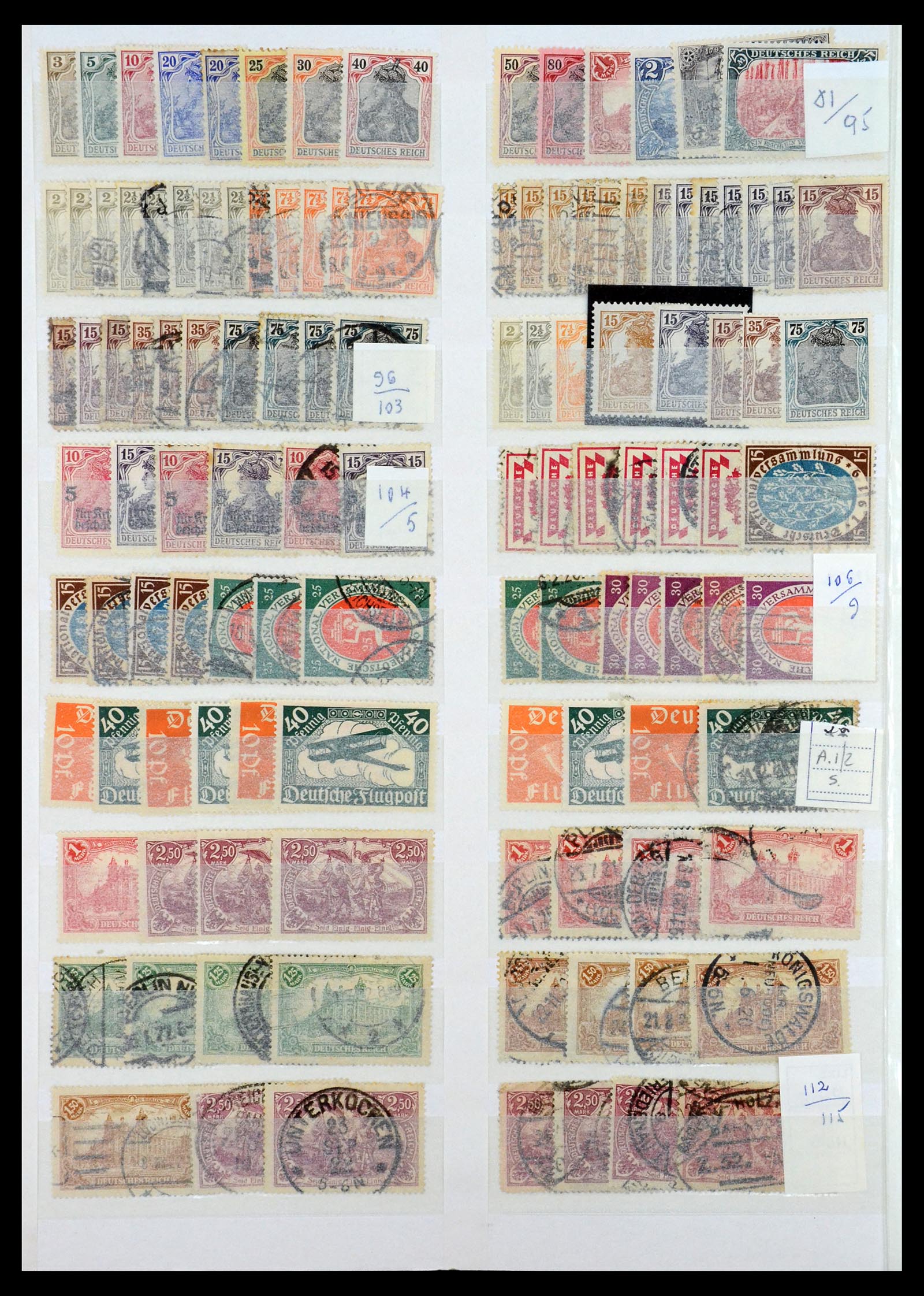 35135 040 - Postzegelverzameling 35135 Oud Duitse Staten en Duitse Rijk 1849-1923