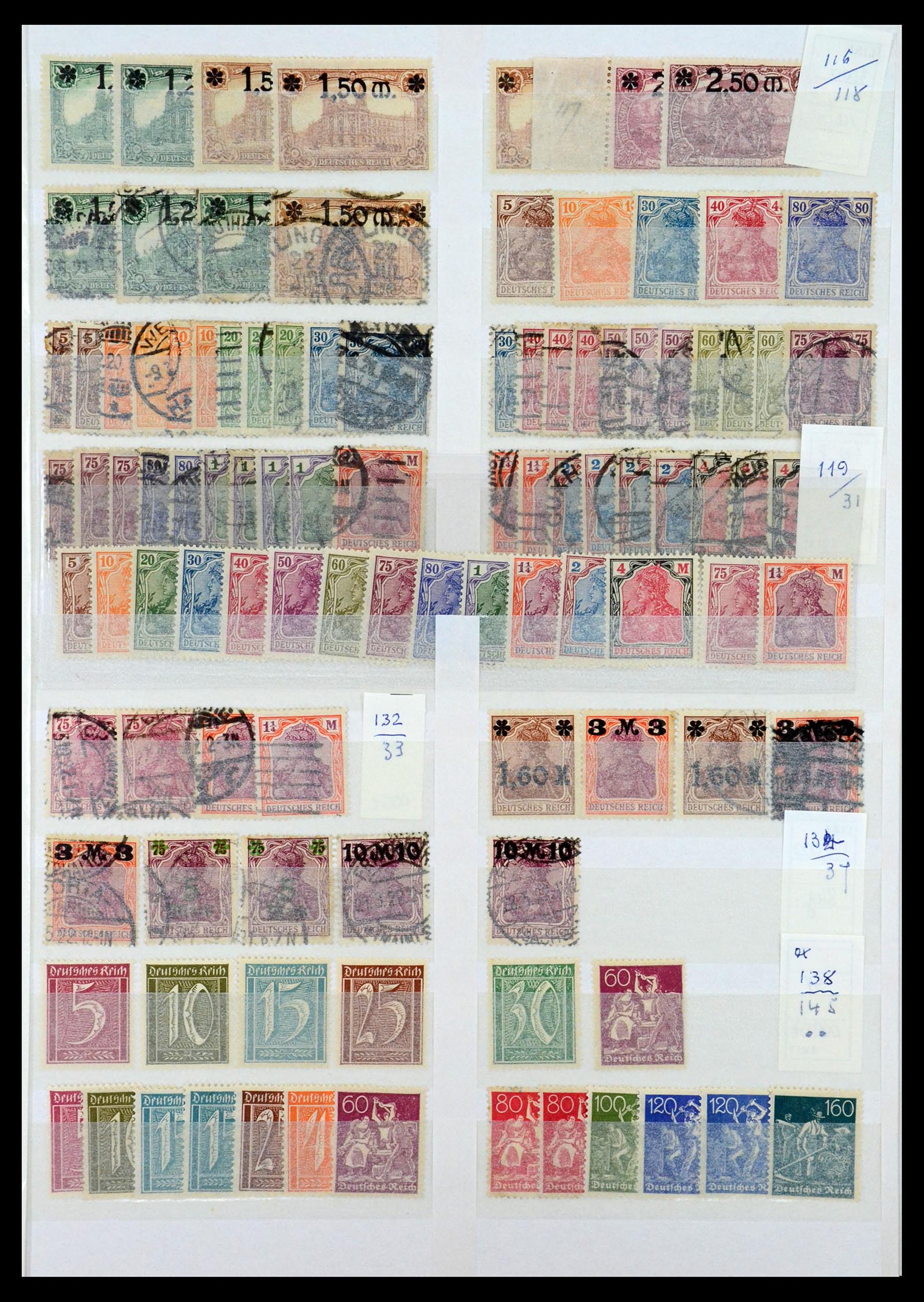 35135 041 - Postzegelverzameling 35135 Oud Duitse Staten en Duitse Rijk 1849-1923