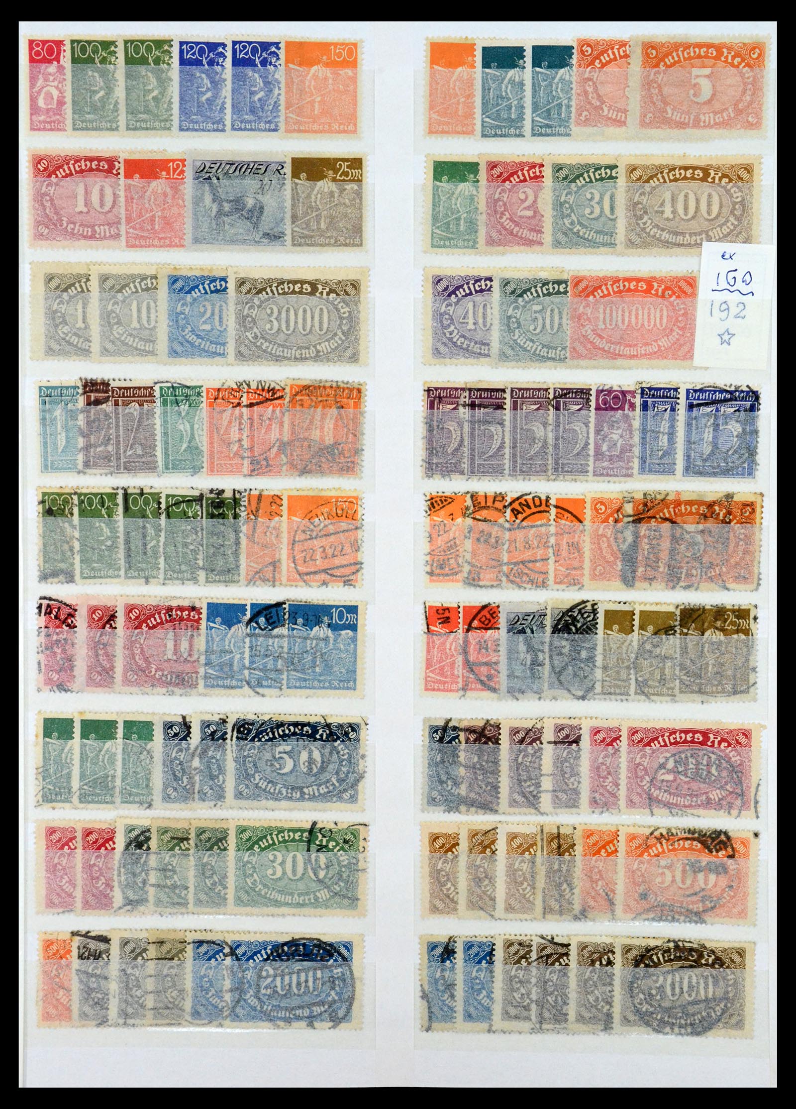 35135 043 - Postzegelverzameling 35135 Oud Duitse Staten en Duitse Rijk 1849-1923
