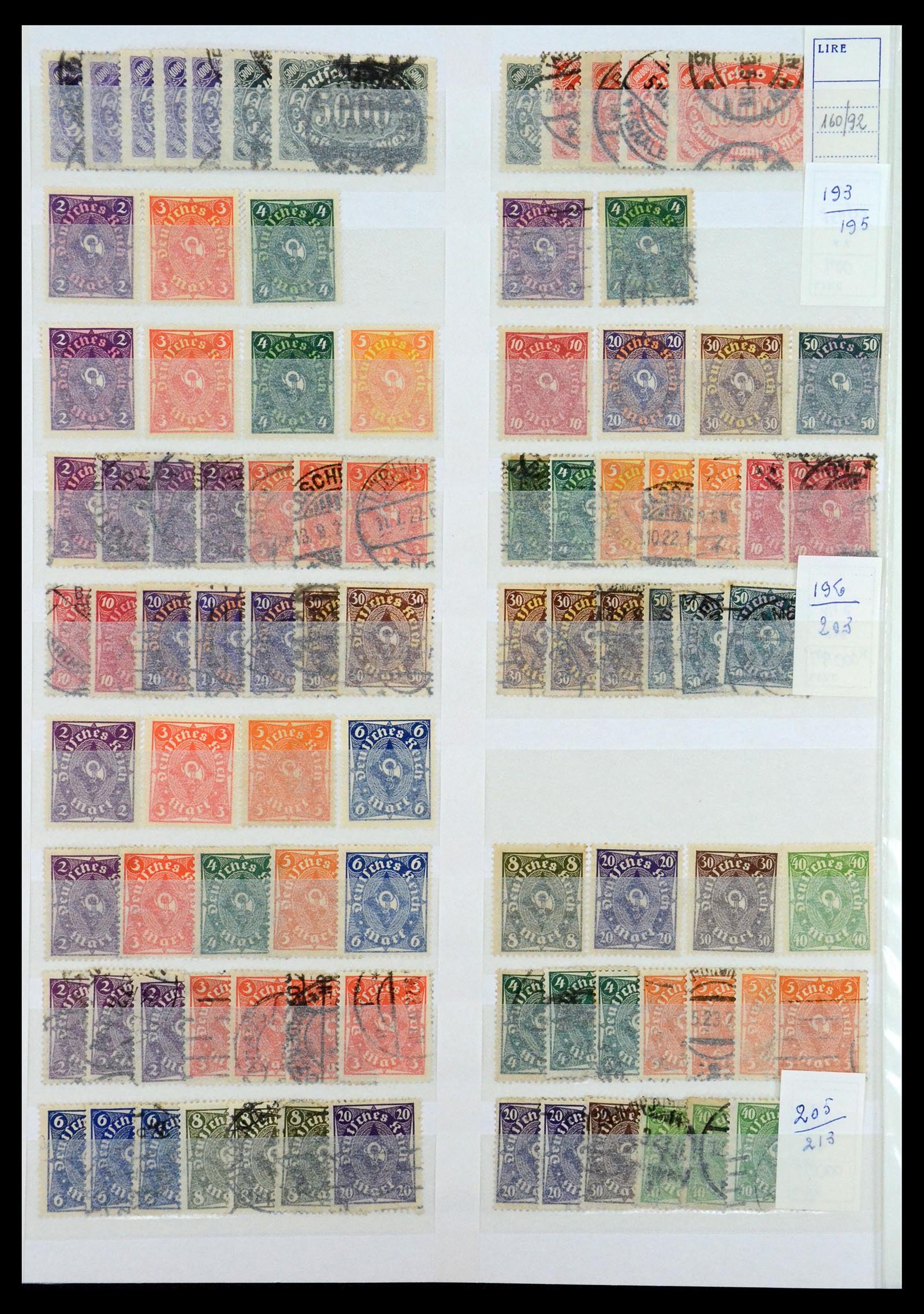 35135 044 - Postzegelverzameling 35135 Oud Duitse Staten en Duitse Rijk 1849-1923