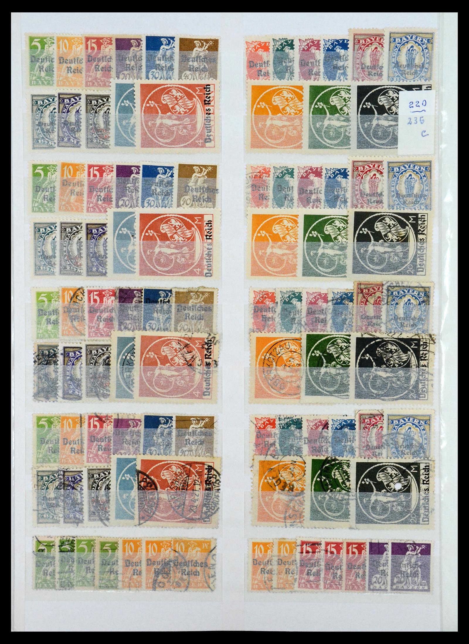 35135 046 - Postzegelverzameling 35135 Oud Duitse Staten en Duitse Rijk 1849-1923