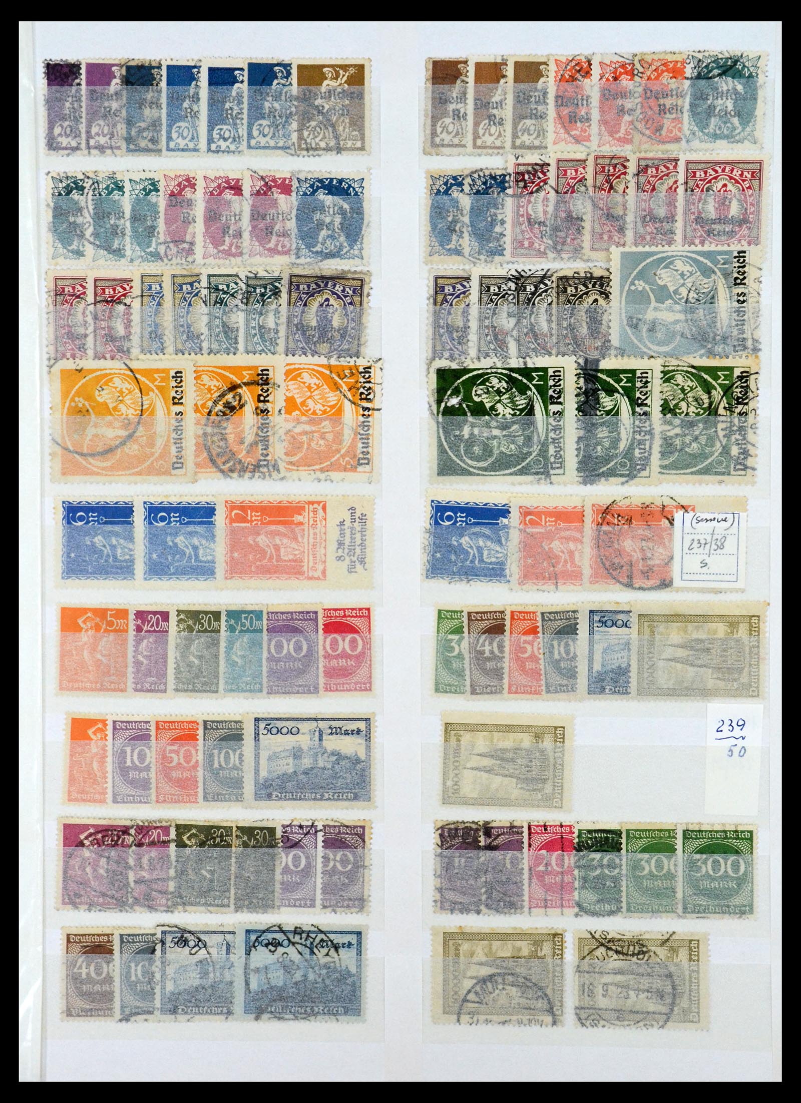 35135 047 - Postzegelverzameling 35135 Oud Duitse Staten en Duitse Rijk 1849-1923