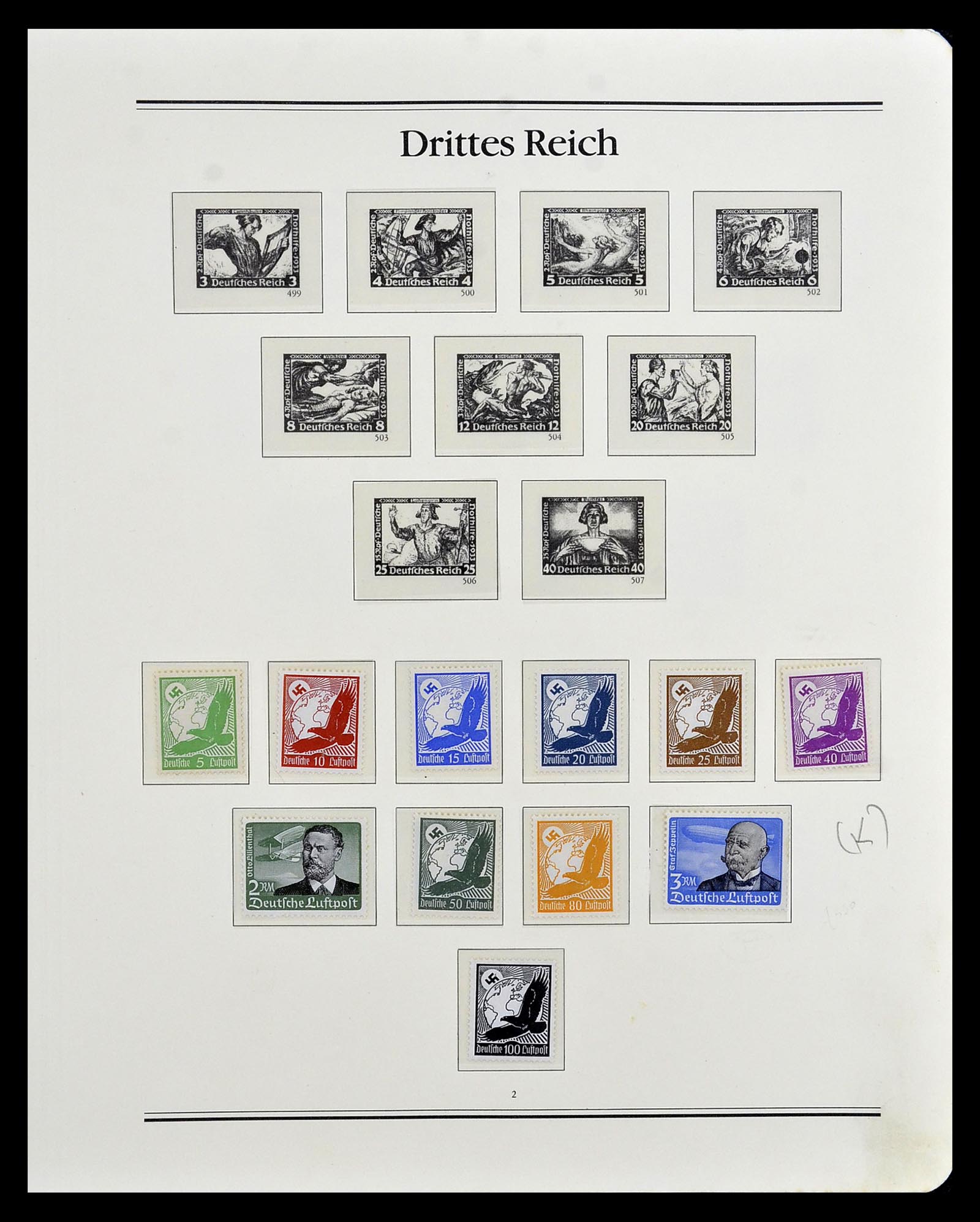 35138 002 - Stamp Collection 35138 German Reich 1933-1945.