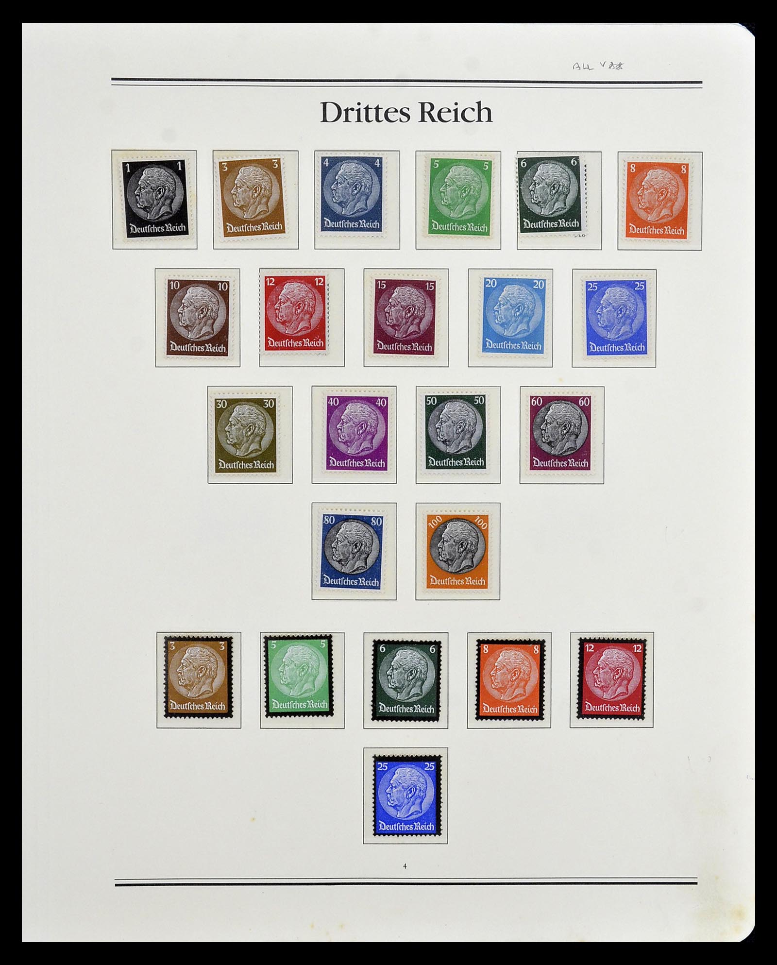 35138 003 - Postzegelverzameling 35138 Duitse Rijk 1933-1945.