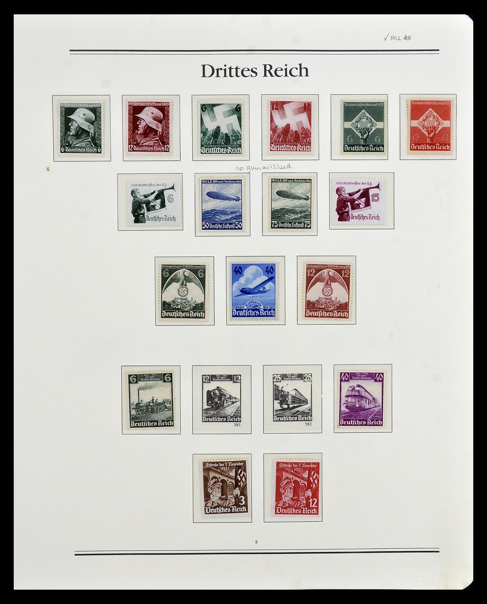 35138 005 - Postzegelverzameling 35138 Duitse Rijk 1933-1945.