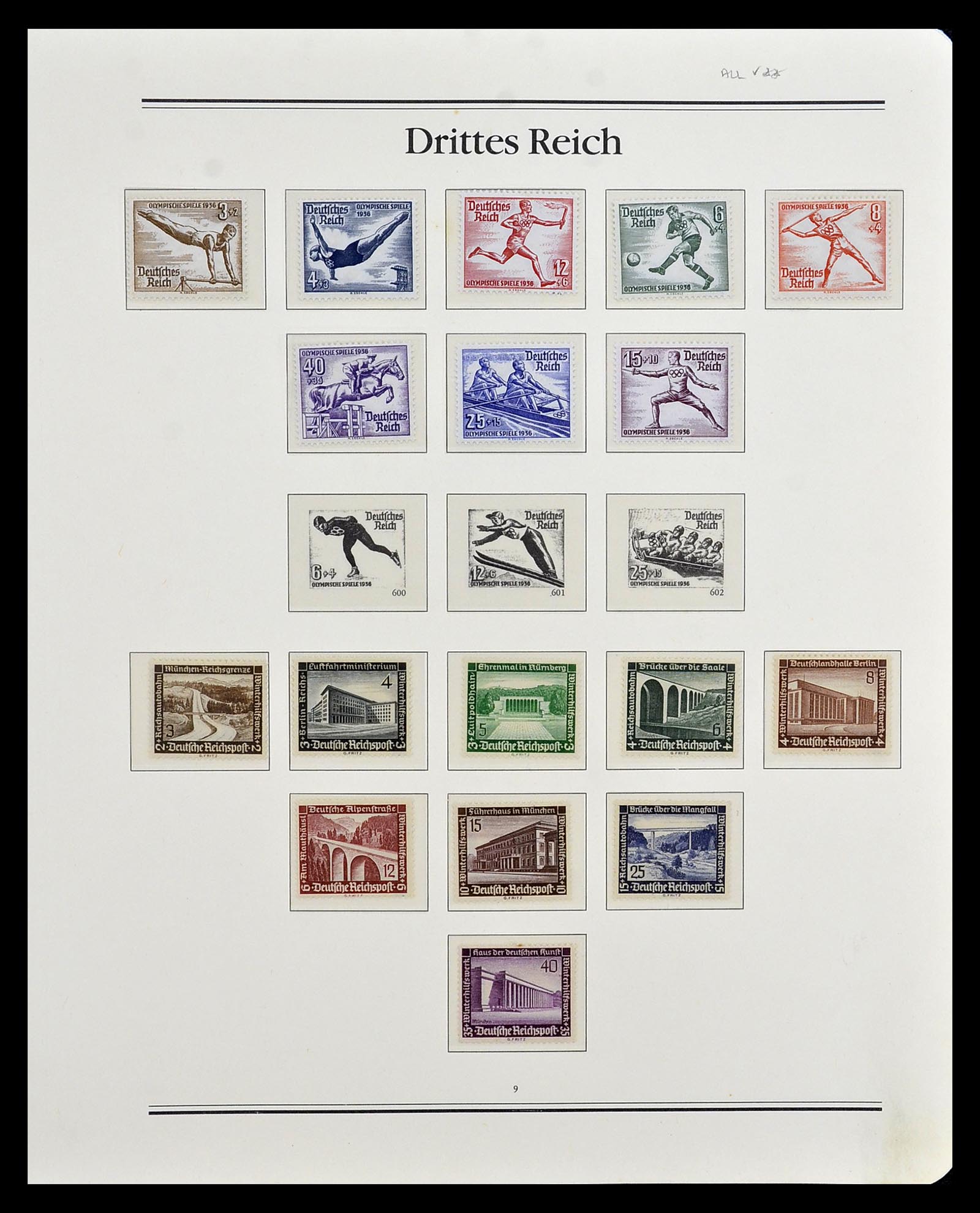 35138 006 - Stamp Collection 35138 German Reich 1933-1945.