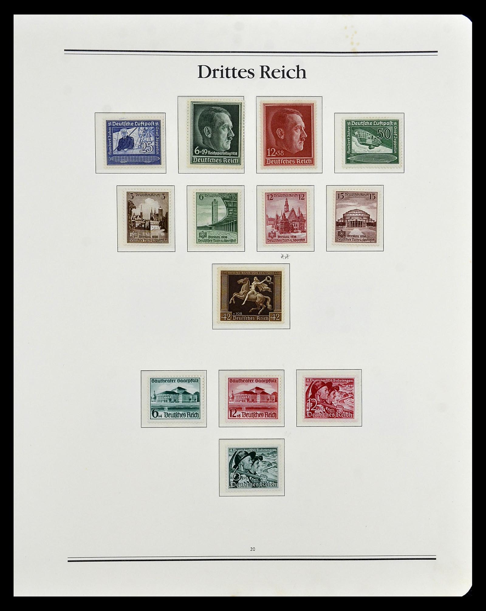 35138 017 - Postzegelverzameling 35138 Duitse Rijk 1933-1945.