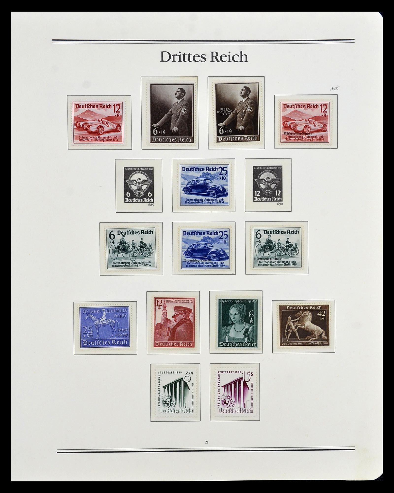35138 018 - Stamp Collection 35138 German Reich 1933-1945.