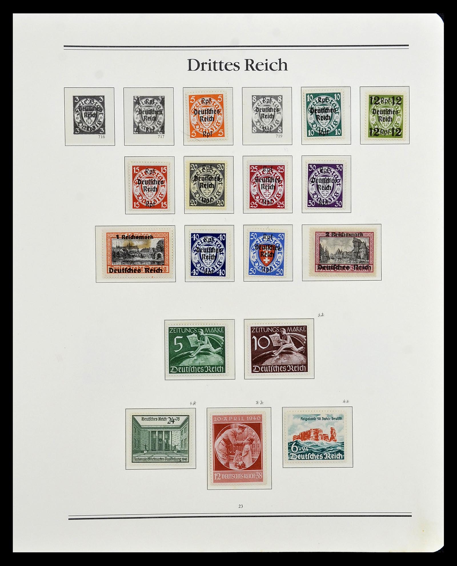 35138 020 - Postzegelverzameling 35138 Duitse Rijk 1933-1945.