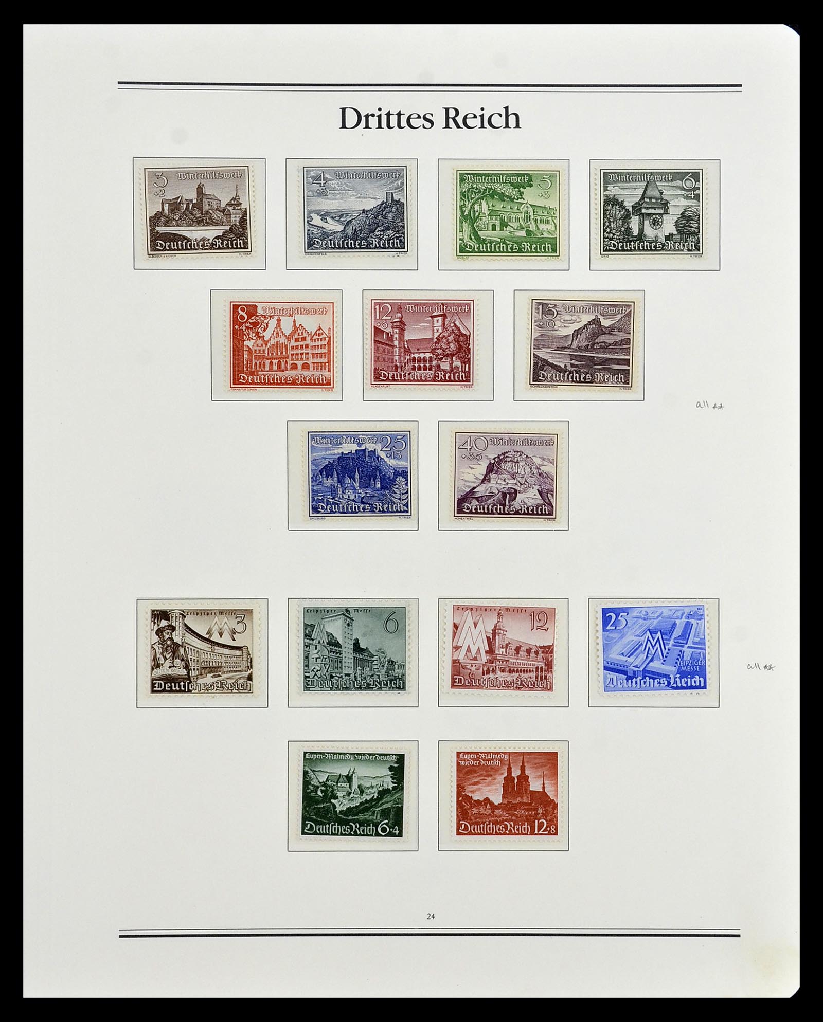 35138 021 - Stamp Collection 35138 German Reich 1933-1945.