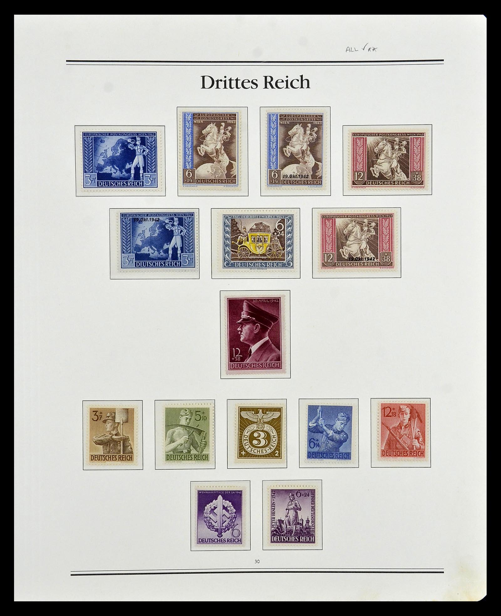 35138 026 - Stamp Collection 35138 German Reich 1933-1945.