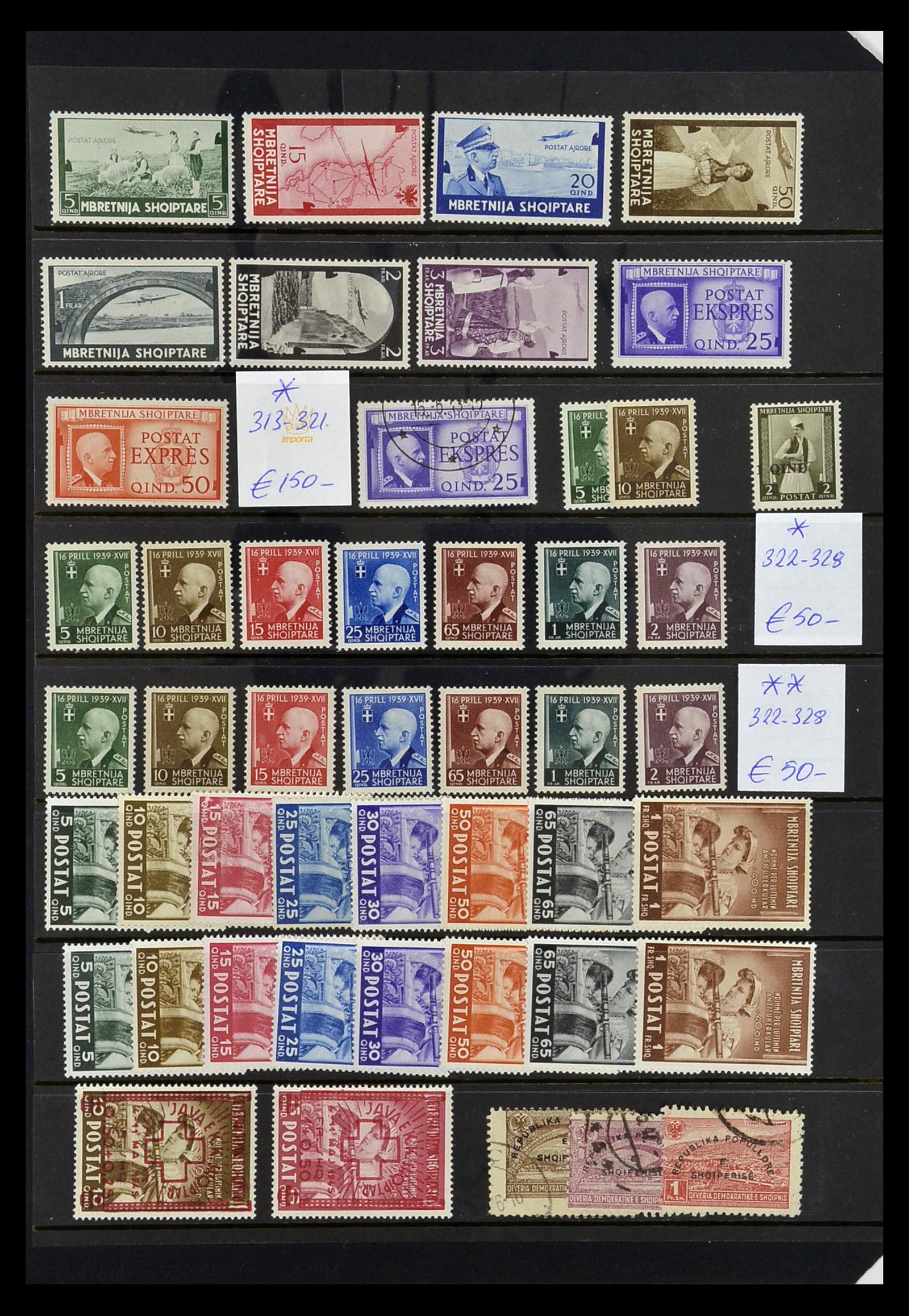 35139 009 - Postzegelverzameling 35139 Albanië 1914-1970.
