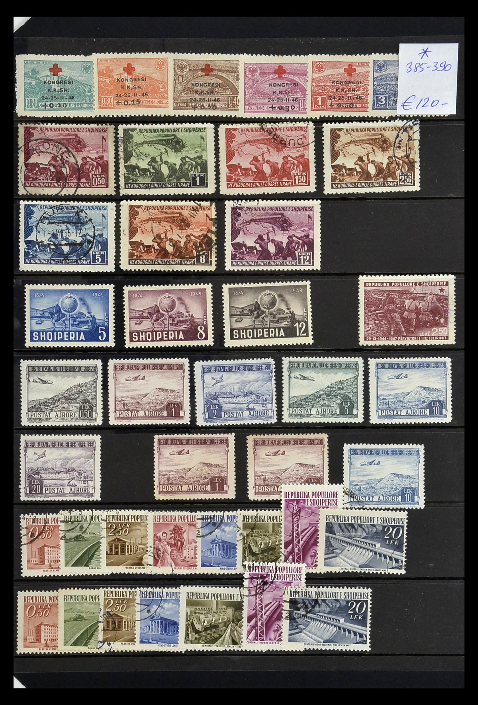 35139 010 - Postzegelverzameling 35139 Albanië 1914-1970.