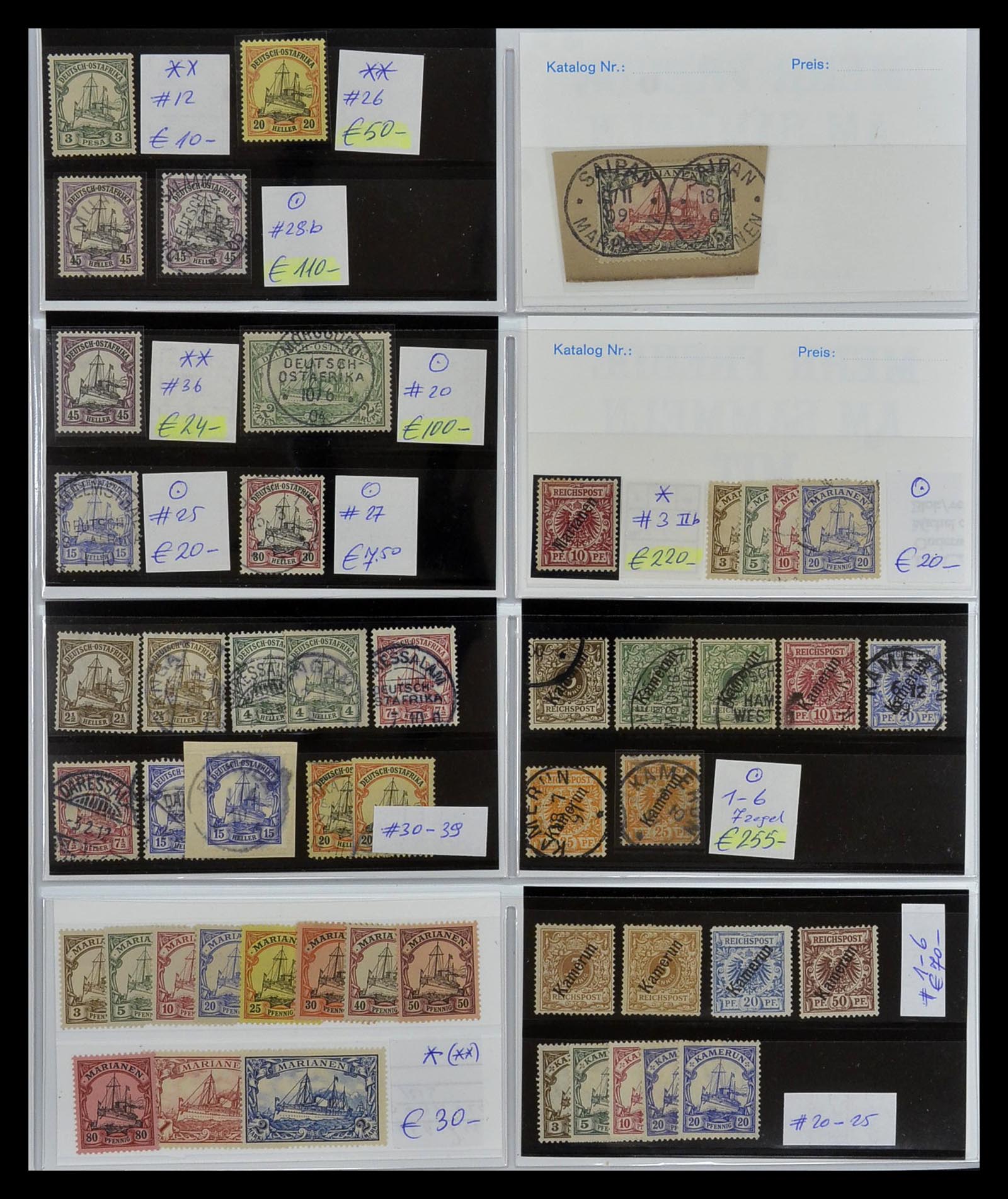 35140 009 - Postzegelverzameling 35140 Duitse koloniën 1884-1919.