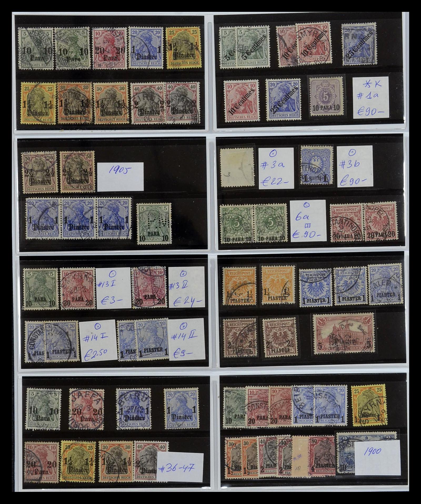 35140 012 - Postzegelverzameling 35140 Duitse koloniën 1884-1919.
