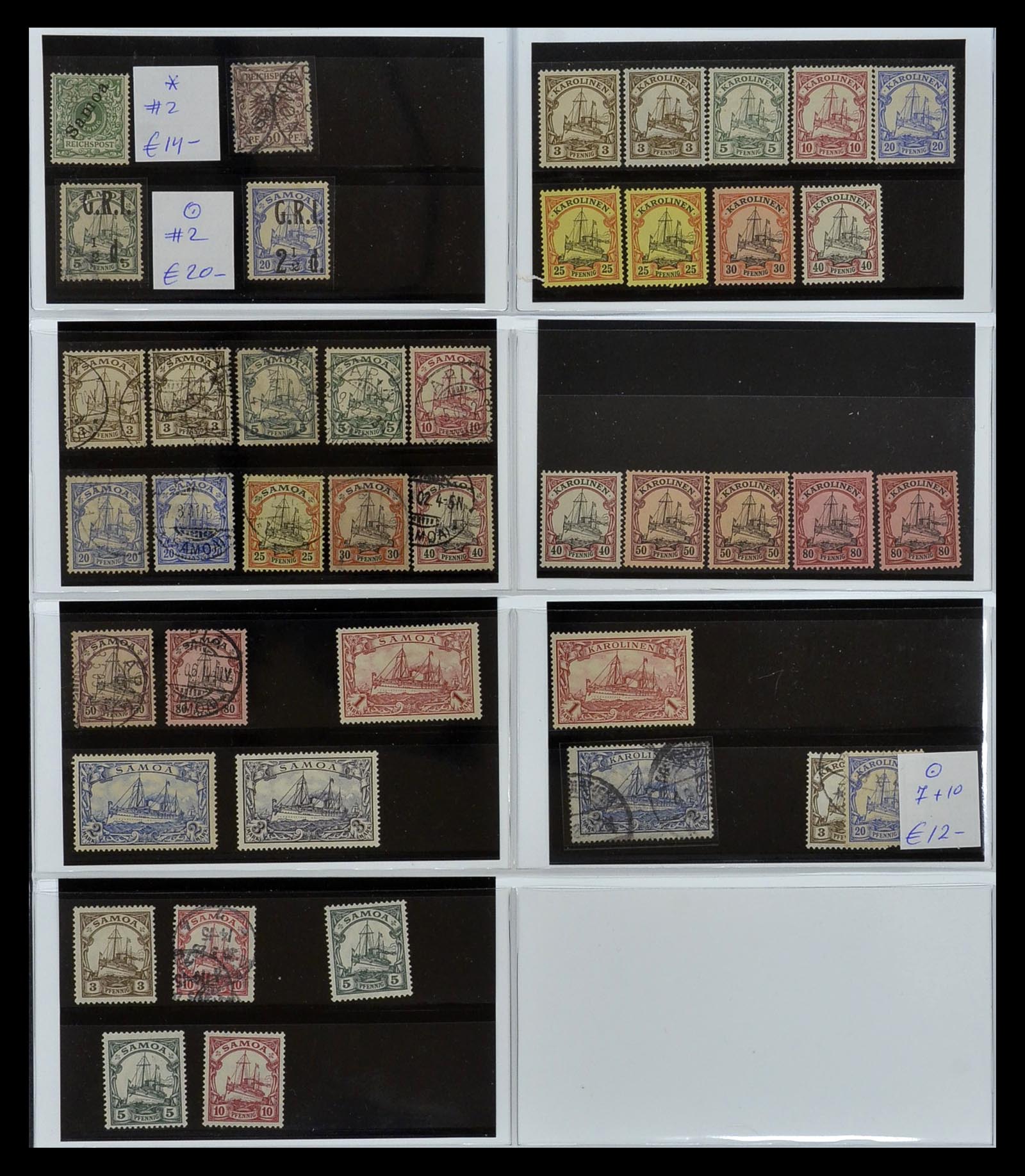 35140 014 - Postzegelverzameling 35140 Duitse koloniën 1884-1919.
