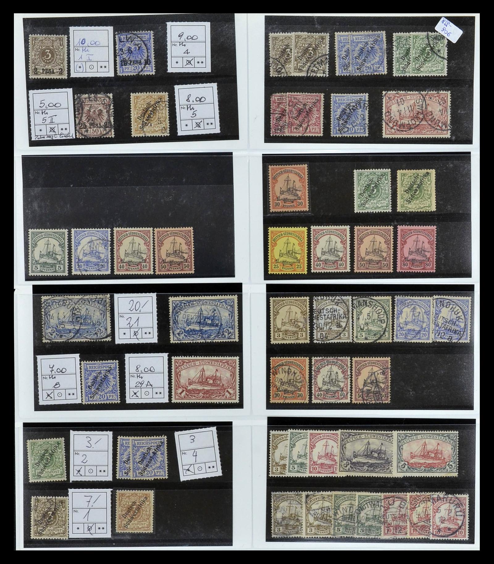35140 016 - Postzegelverzameling 35140 Duitse koloniën 1884-1919.