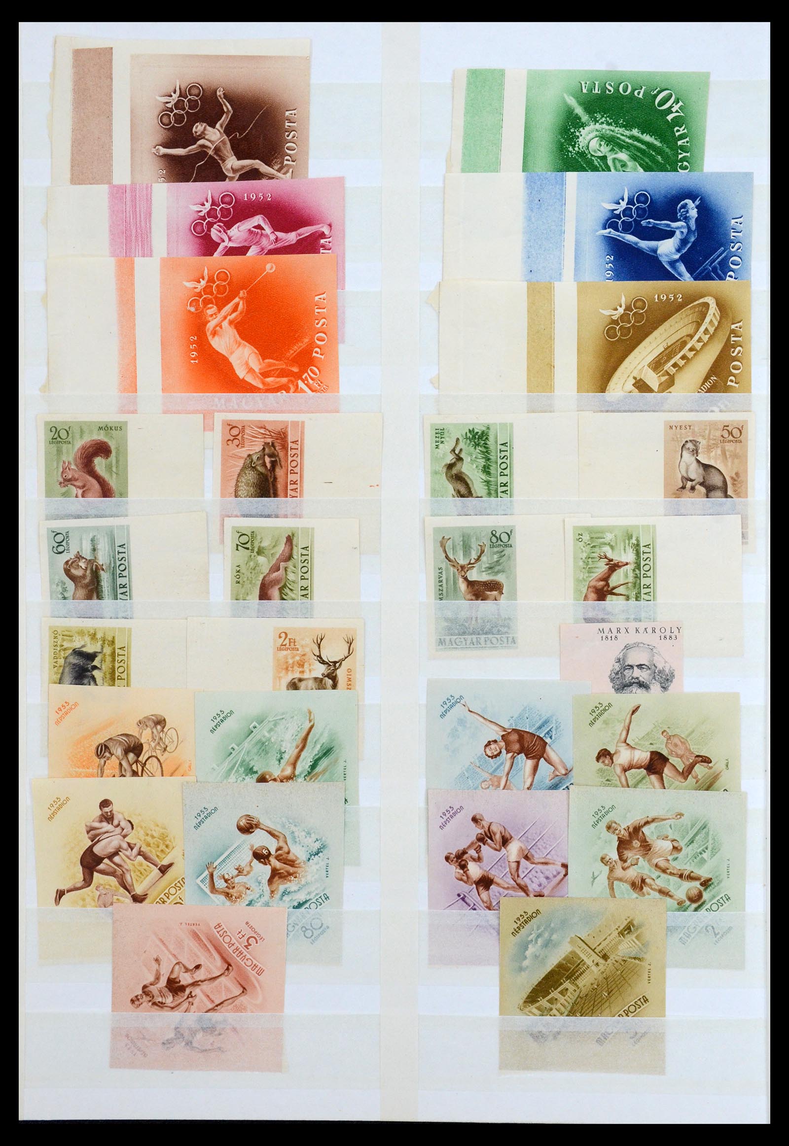 35143 004 - Postzegelverzameling 35143 Hongarije ONGETAND 1942-1991.