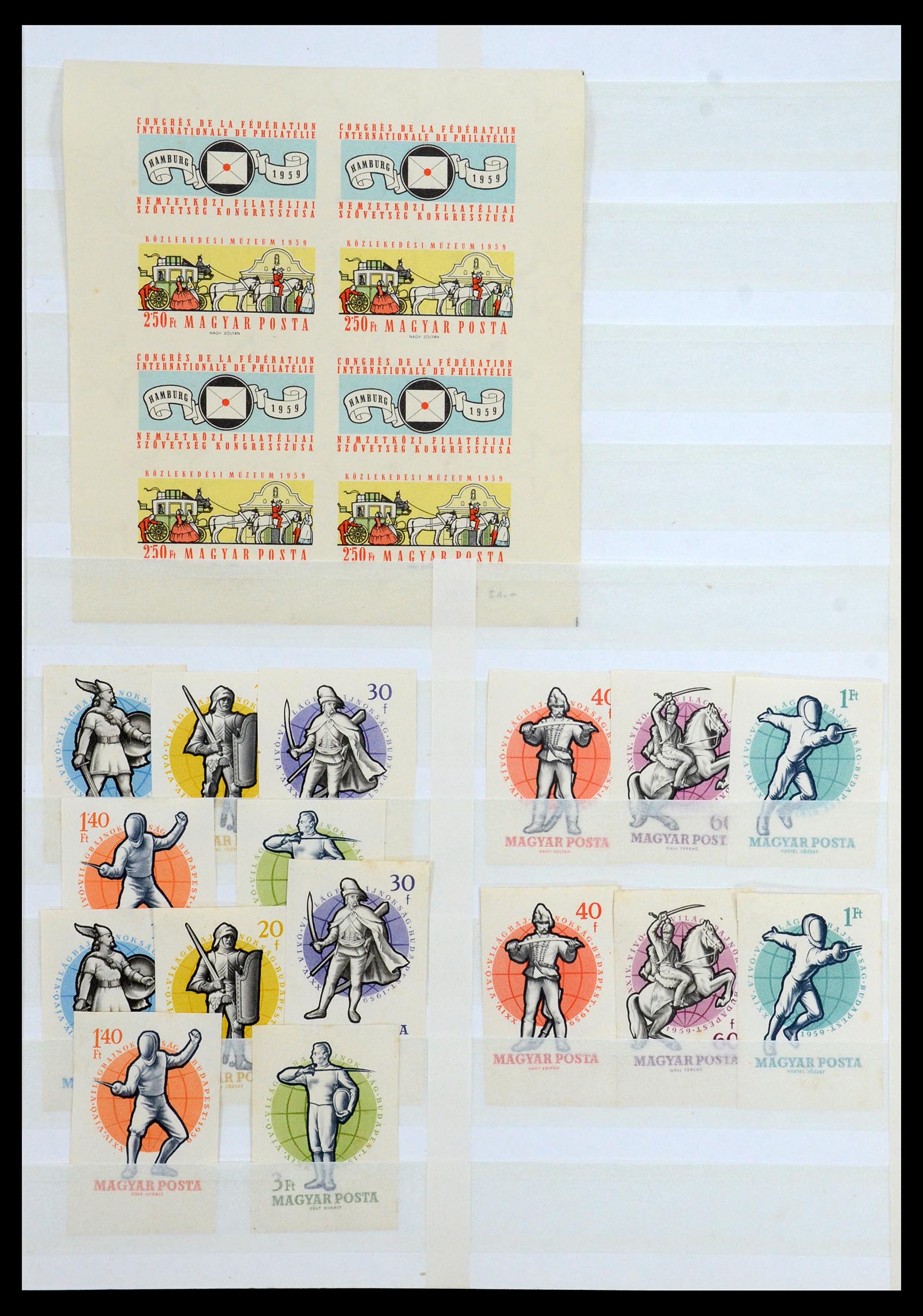 35143 007 - Postzegelverzameling 35143 Hongarije ONGETAND 1942-1991.