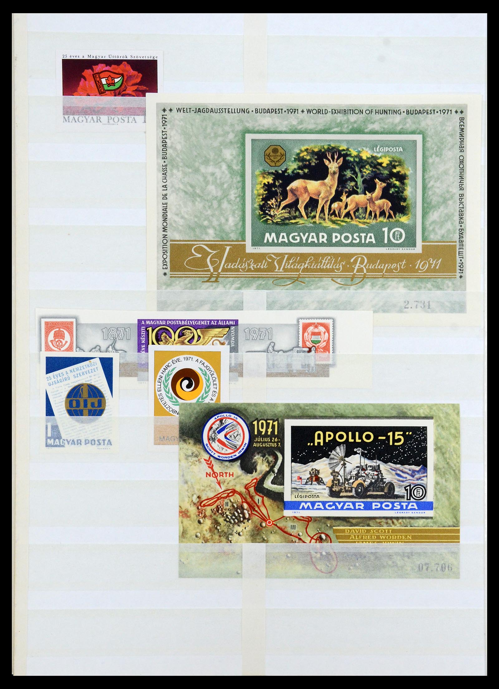 35143 054 - Postzegelverzameling 35143 Hongarije ONGETAND 1942-1991.
