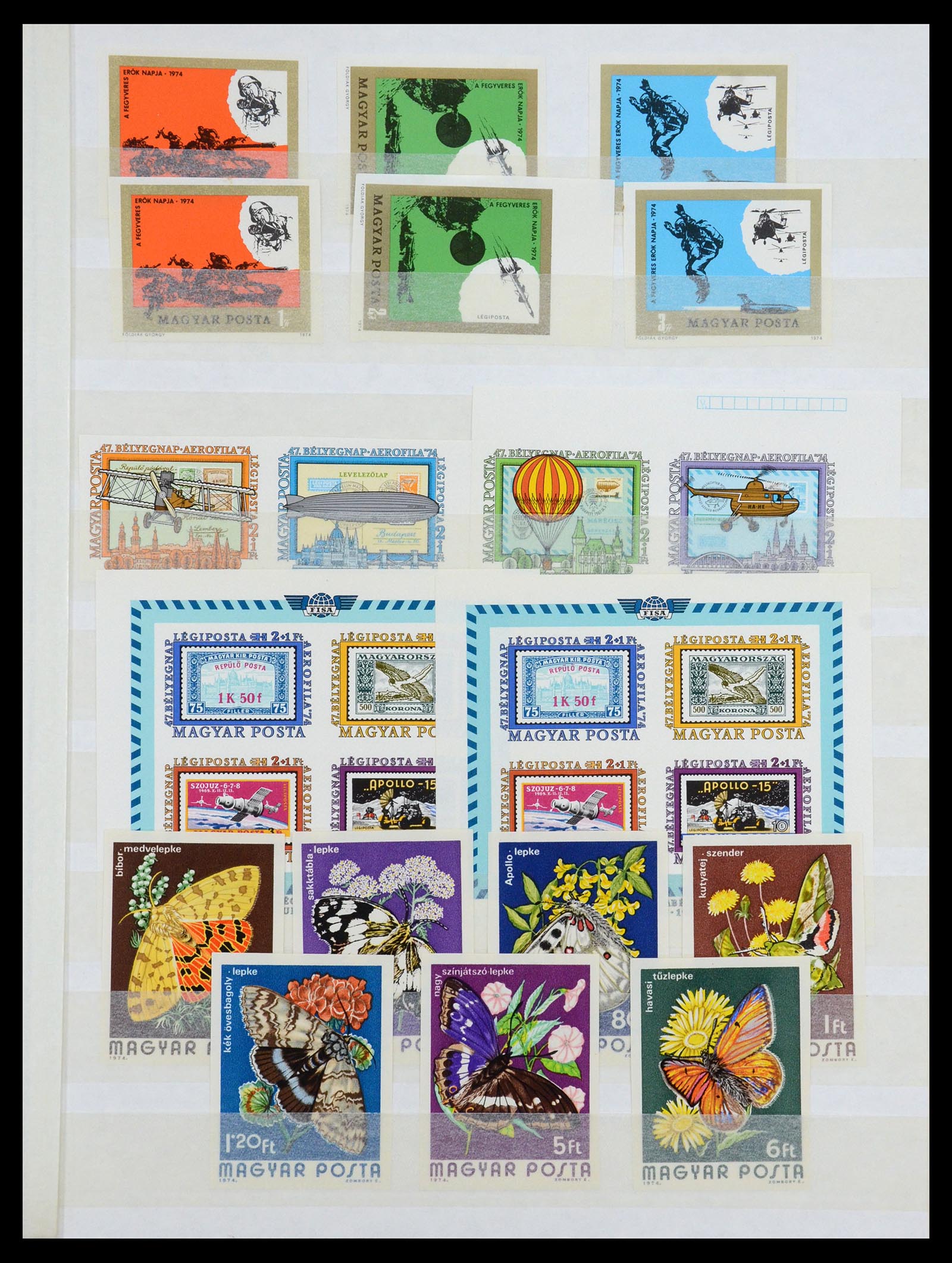 35143 073 - Postzegelverzameling 35143 Hongarije ONGETAND 1942-1991.