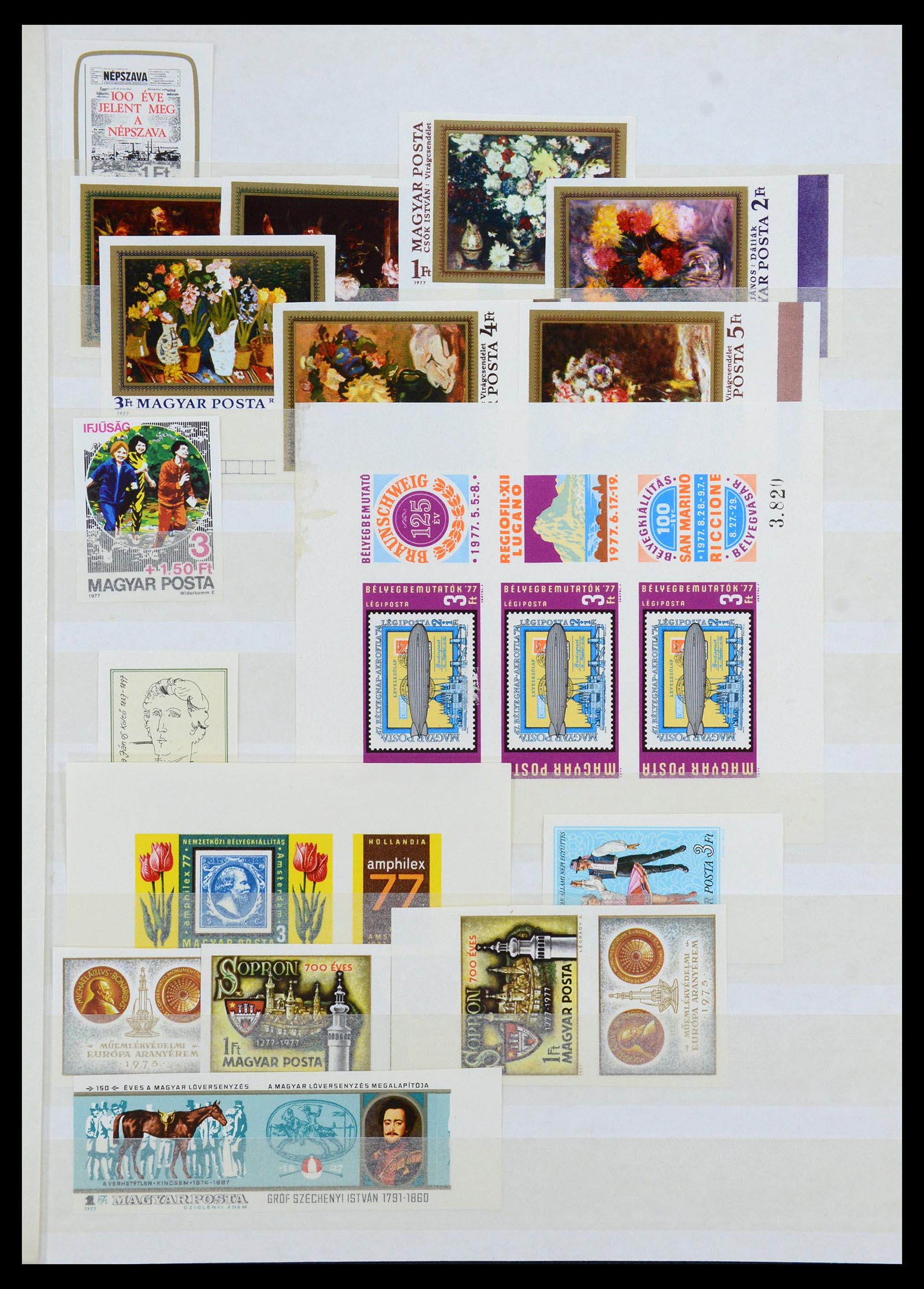 35143 083 - Postzegelverzameling 35143 Hongarije ONGETAND 1942-1991.