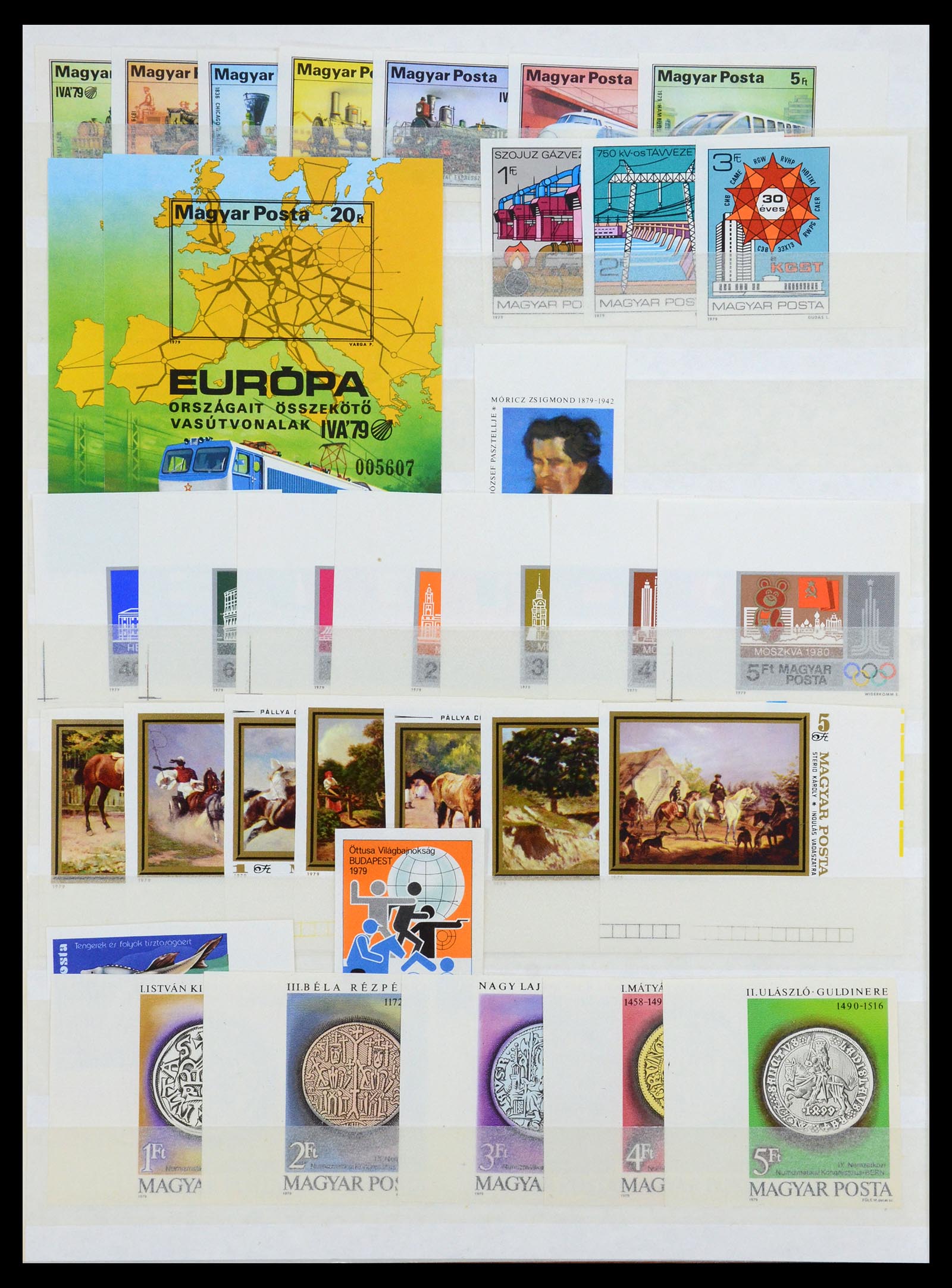 35143 088 - Postzegelverzameling 35143 Hongarije ONGETAND 1942-1991.