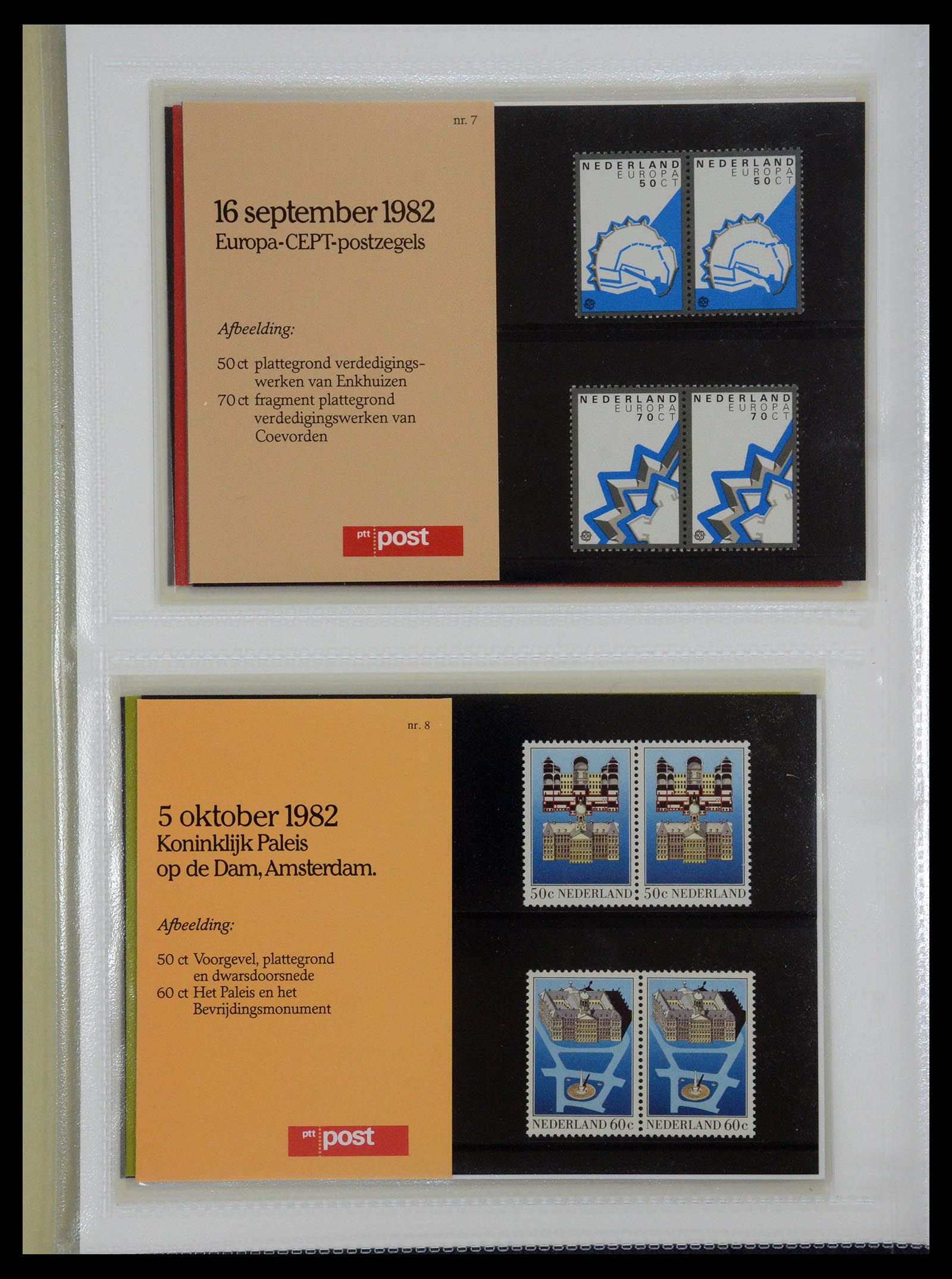 35144 004 - Postzegelverzameling 35144 Nederland PTT mapjes 1982-2021!