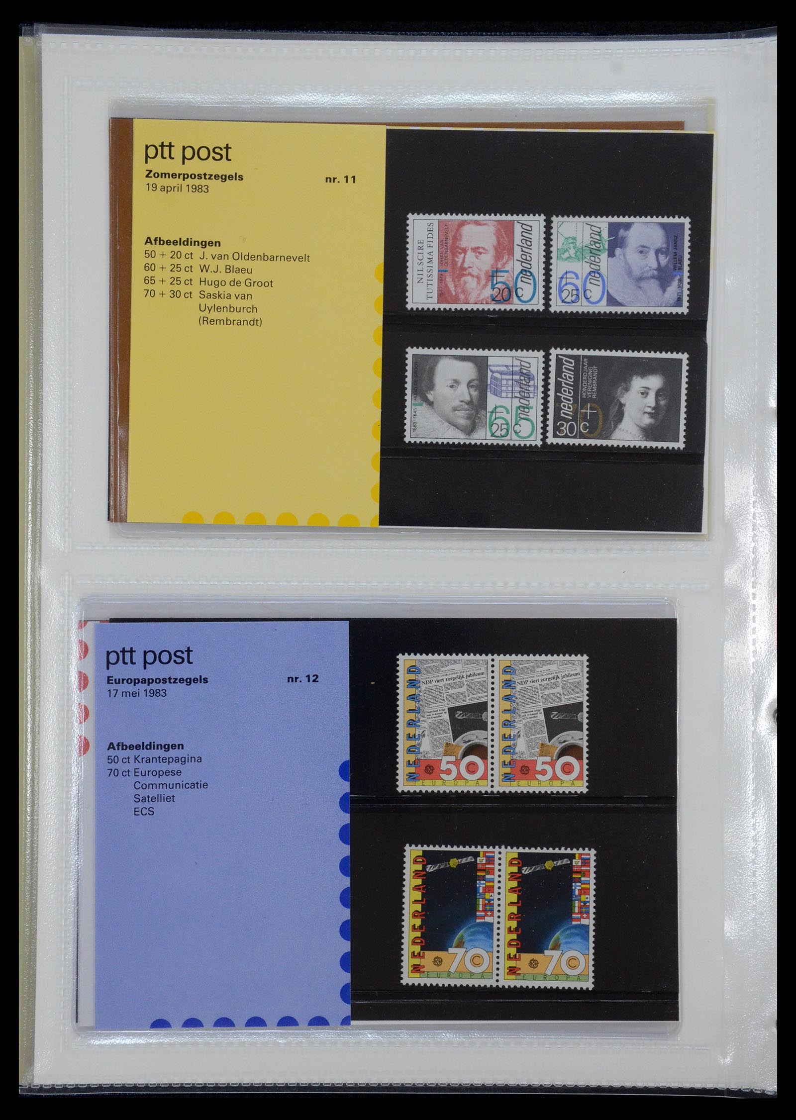 35144 006 - Postzegelverzameling 35144 Nederland PTT mapjes 1982-2021!