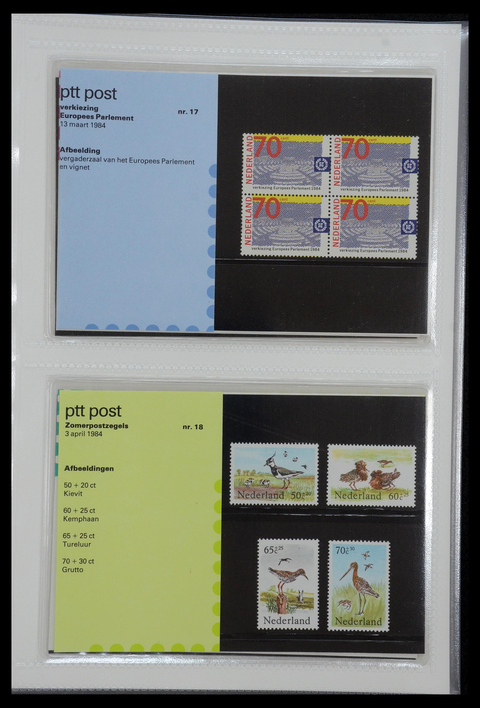 35144 009 - Postzegelverzameling 35144 Nederland PTT mapjes 1982-2021!
