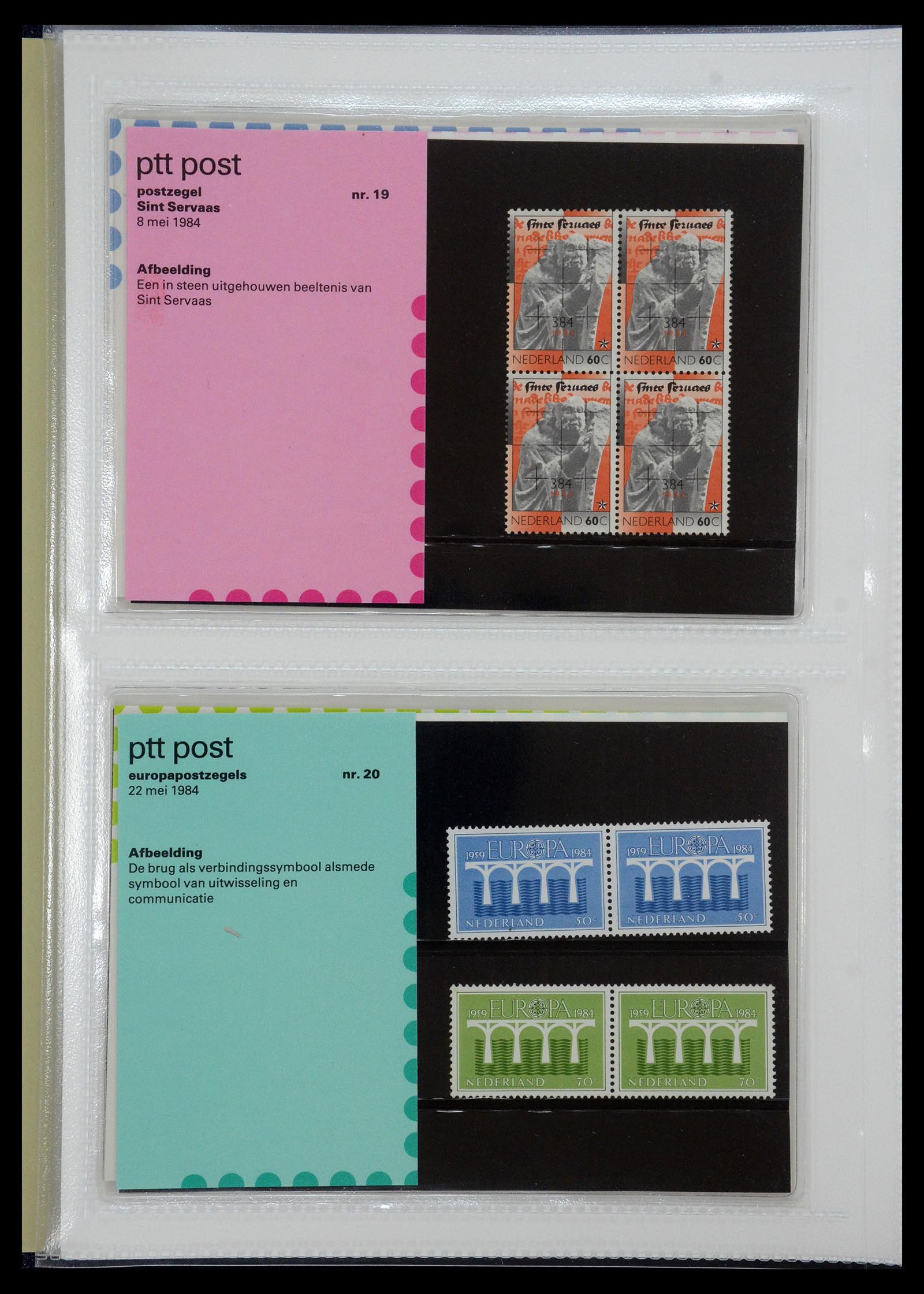 35144 010 - Postzegelverzameling 35144 Nederland PTT mapjes 1982-2021!