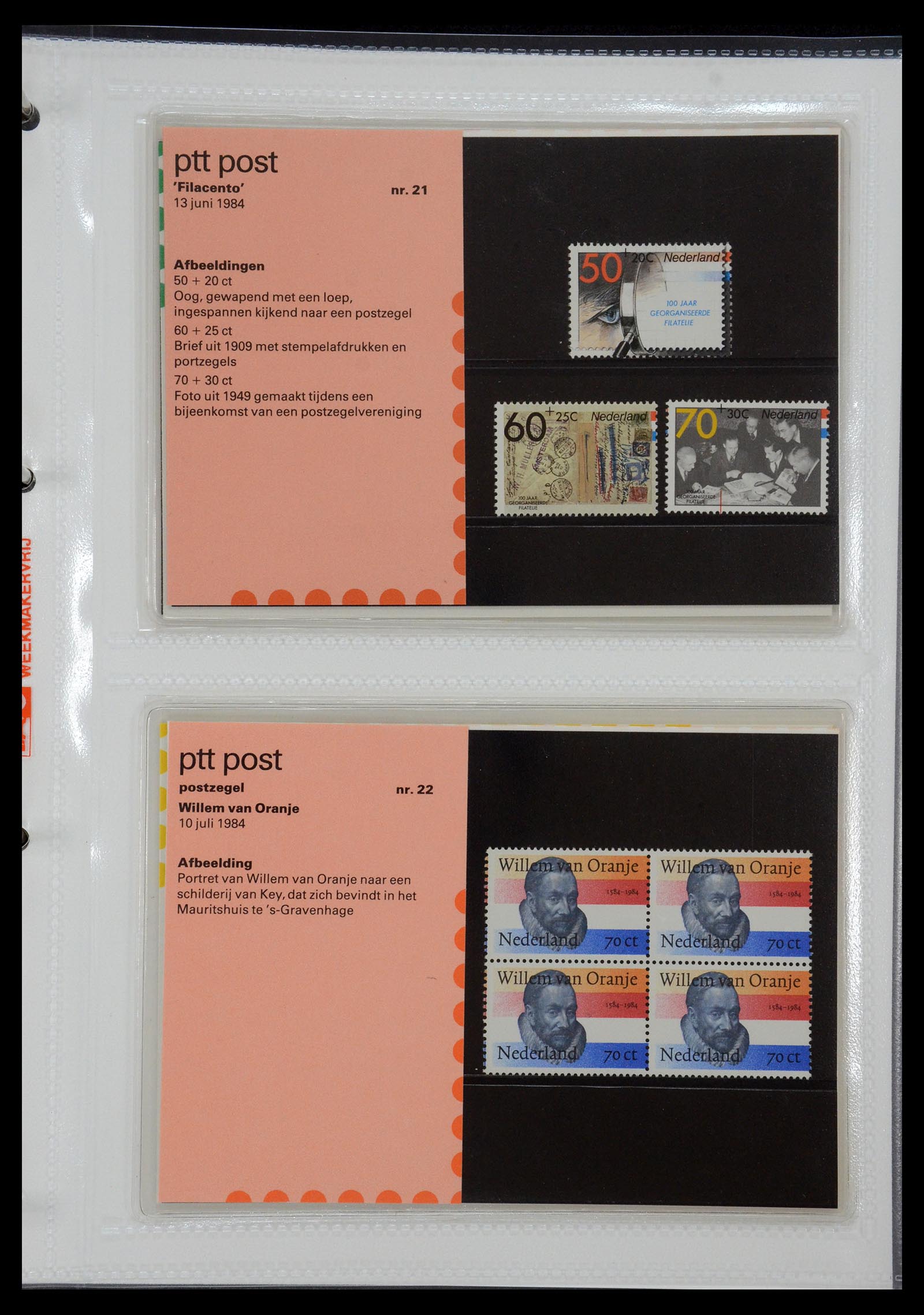 35144 011 - Stamp Collection 35144 Netherlands PTT presentation packs 1982-2021!