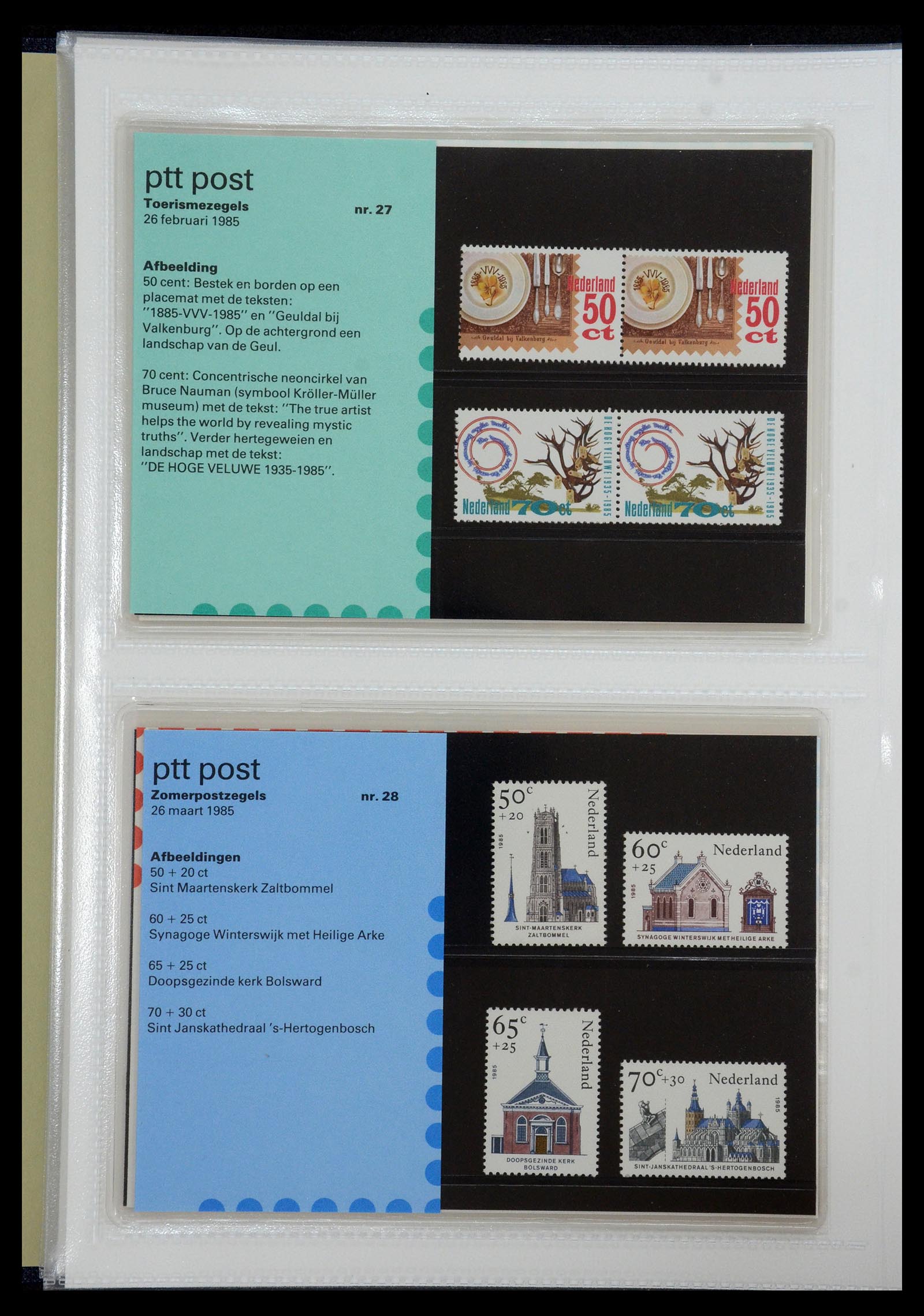 35144 014 - Postzegelverzameling 35144 Nederland PTT mapjes 1982-2021!