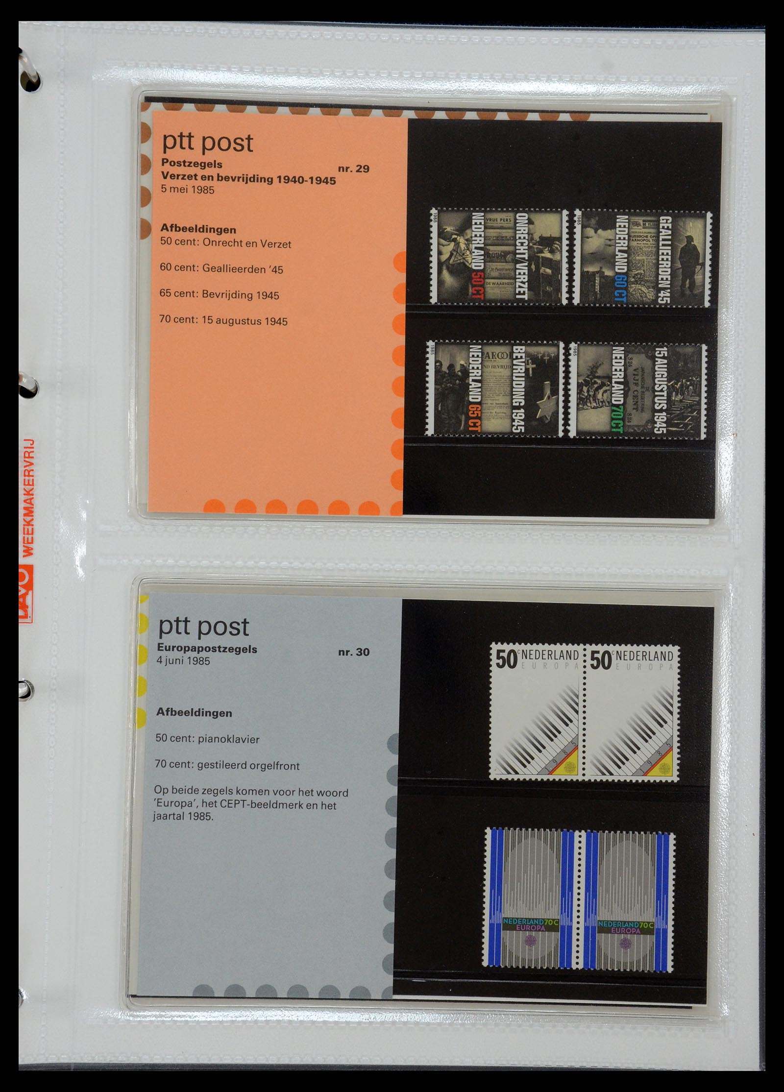 35144 015 - Postzegelverzameling 35144 Nederland PTT mapjes 1982-2021!