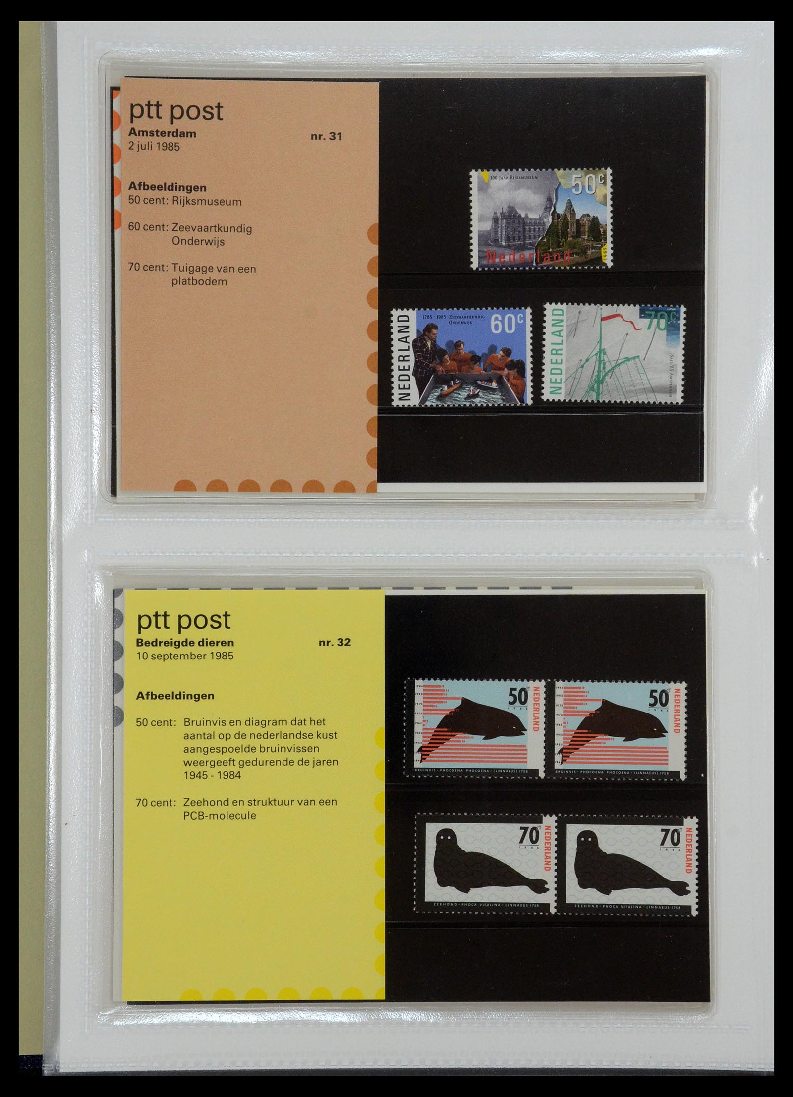 35144 016 - Postzegelverzameling 35144 Nederland PTT mapjes 1982-2021!