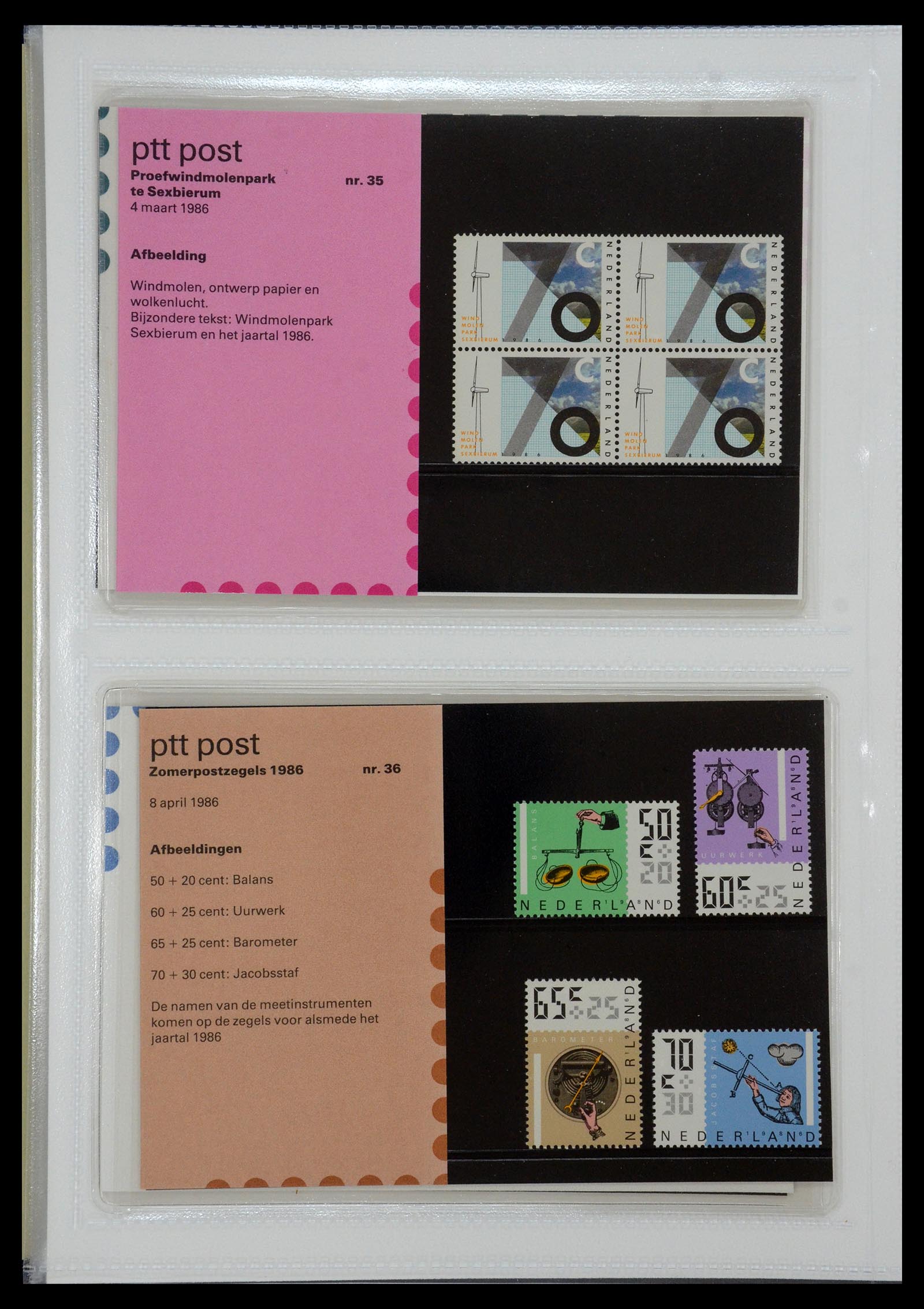 35144 018 - Postzegelverzameling 35144 Nederland PTT mapjes 1982-2021!