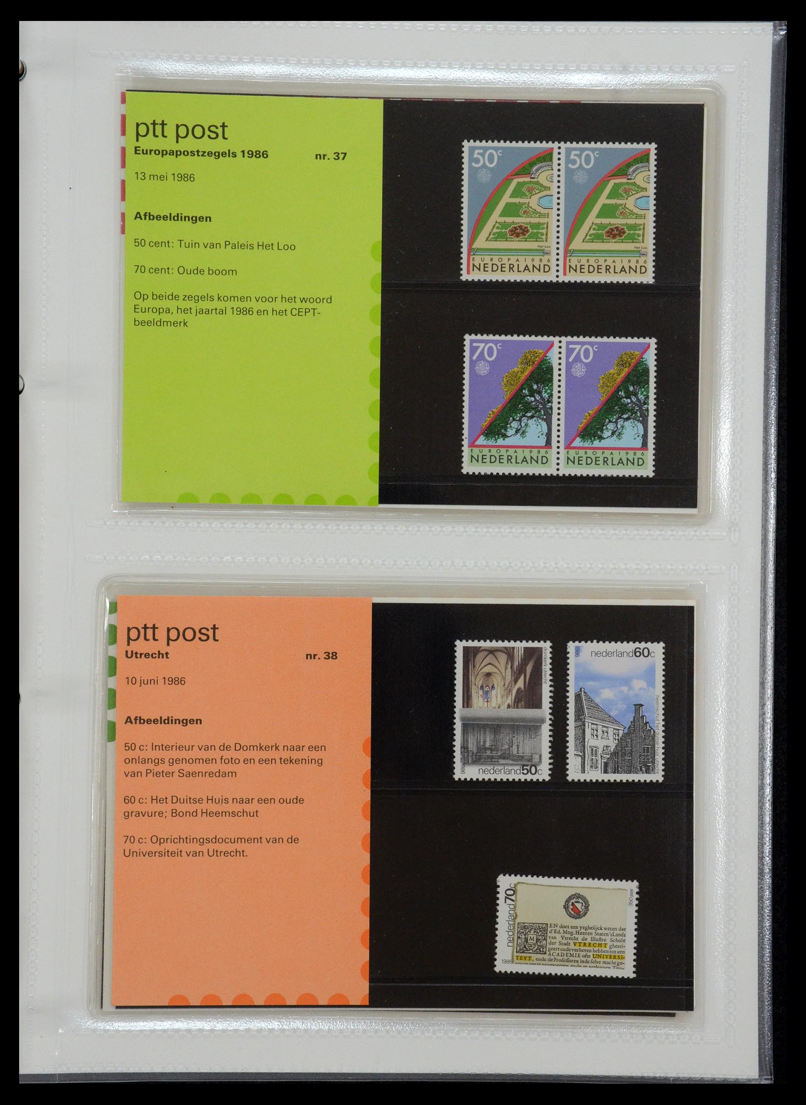 35144 019 - Postzegelverzameling 35144 Nederland PTT mapjes 1982-2021!
