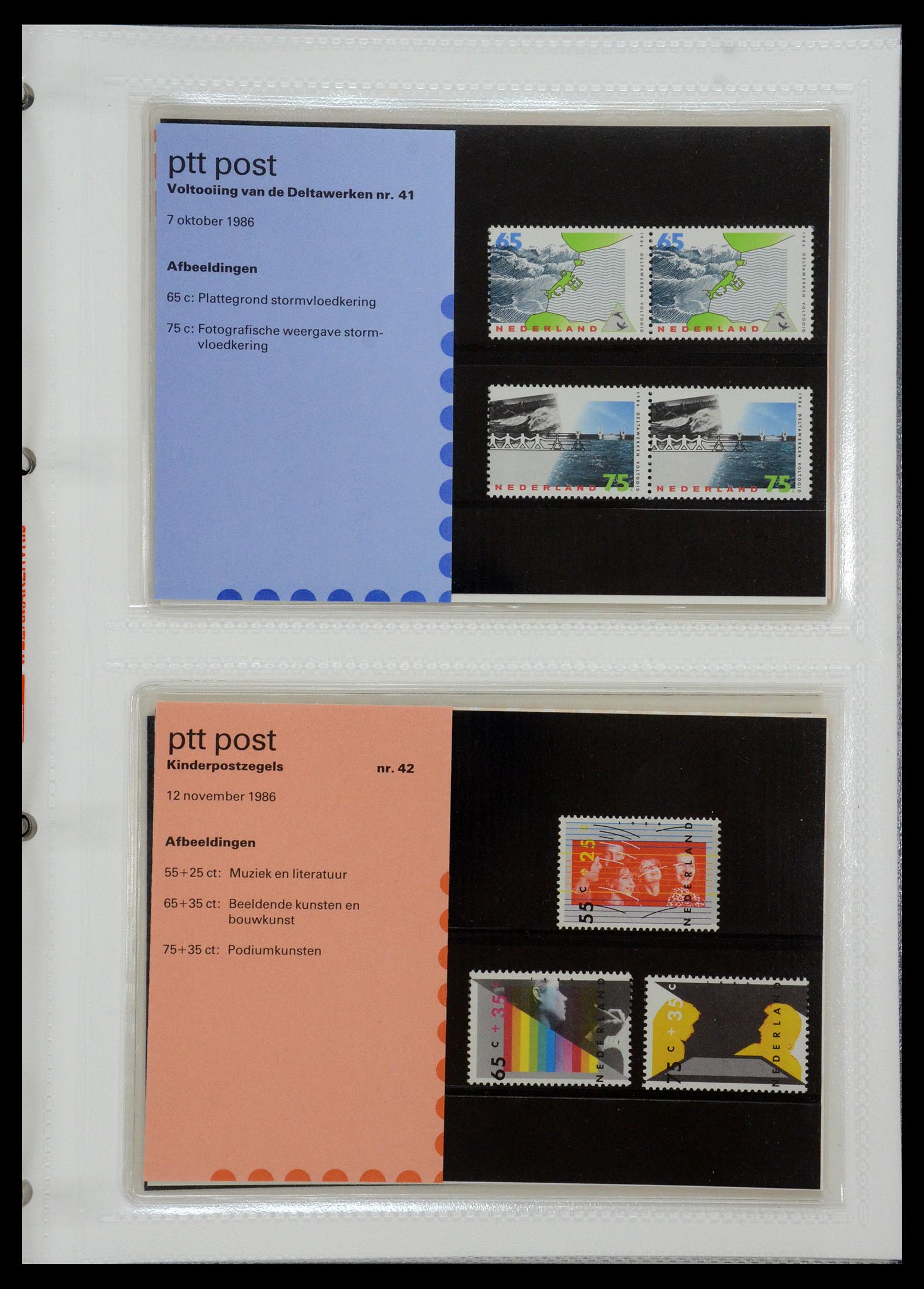 35144 021 - Postzegelverzameling 35144 Nederland PTT mapjes 1982-2021!