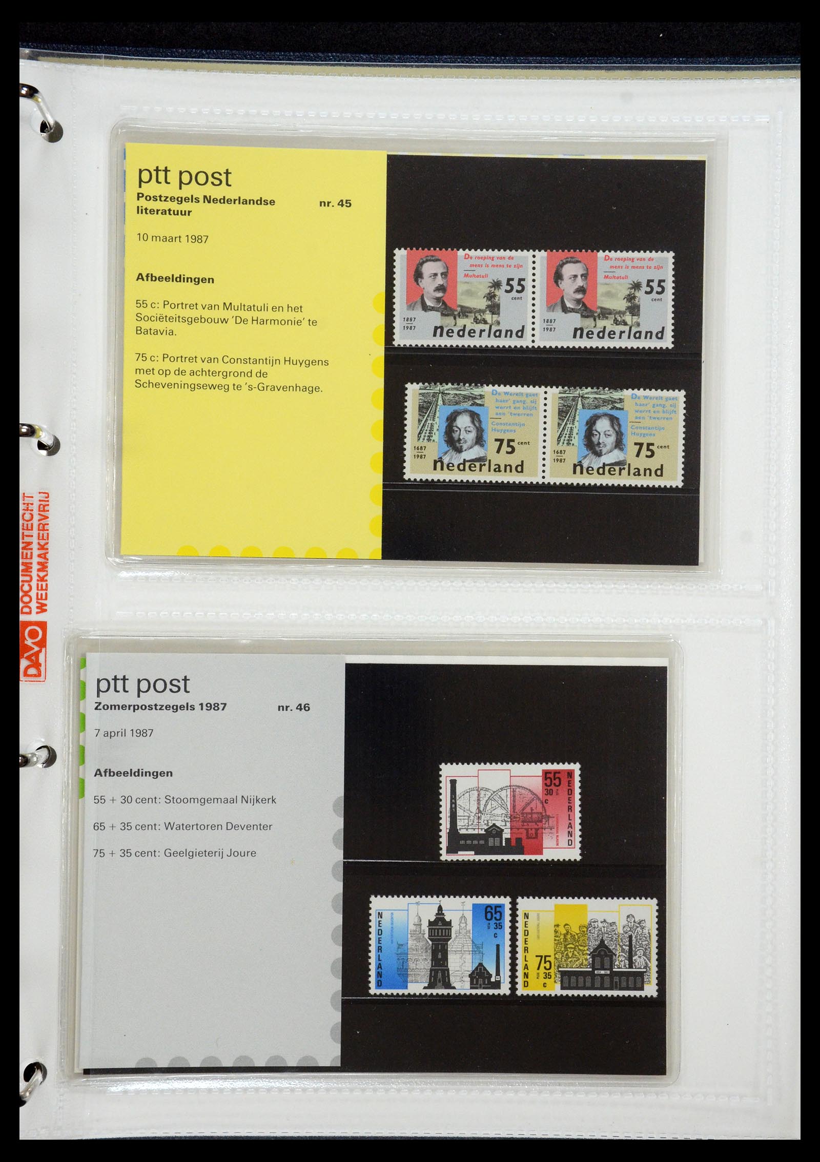 35144 023 - Postzegelverzameling 35144 Nederland PTT mapjes 1982-2021!