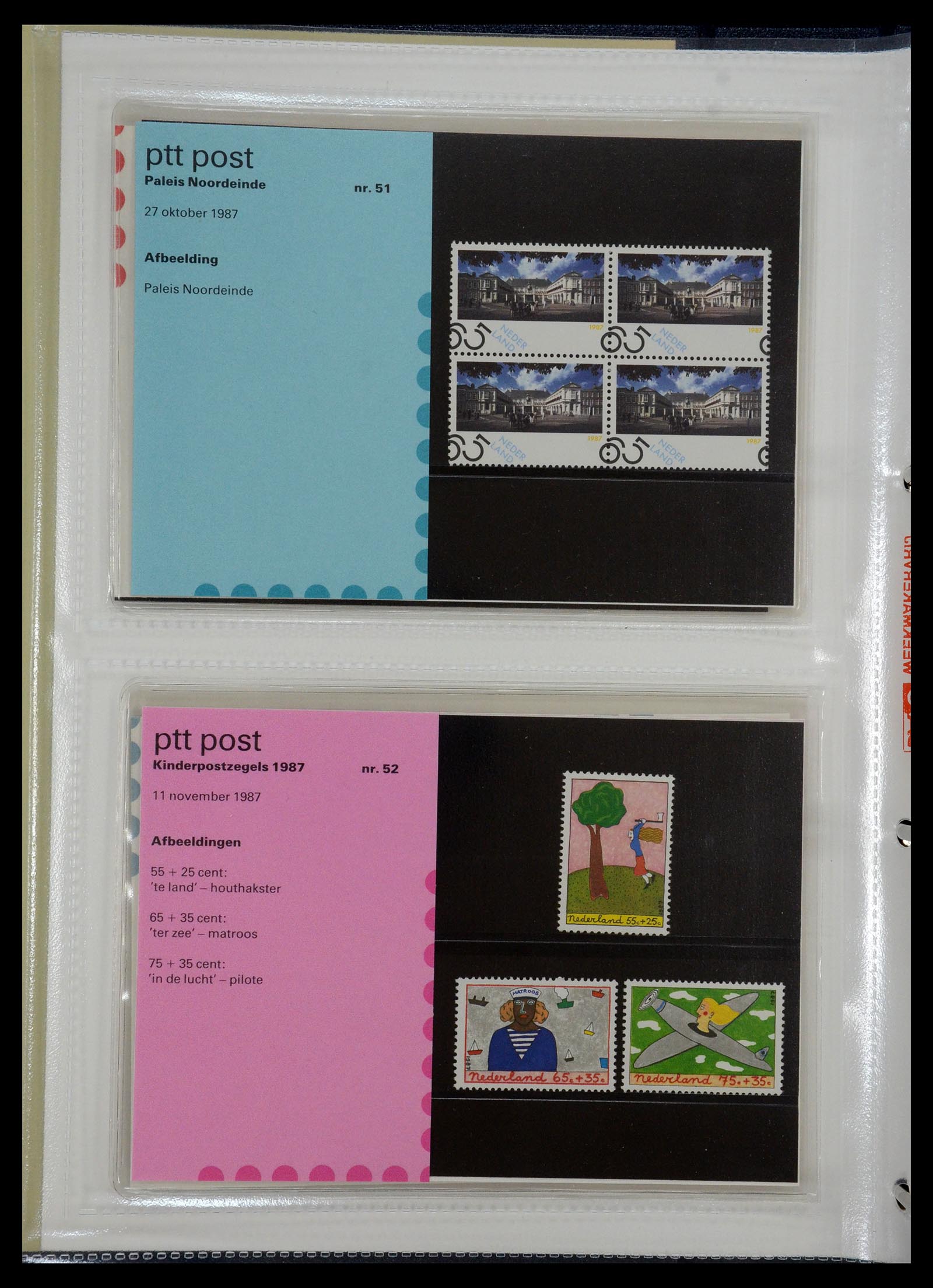 35144 026 - Postzegelverzameling 35144 Nederland PTT mapjes 1982-2021!