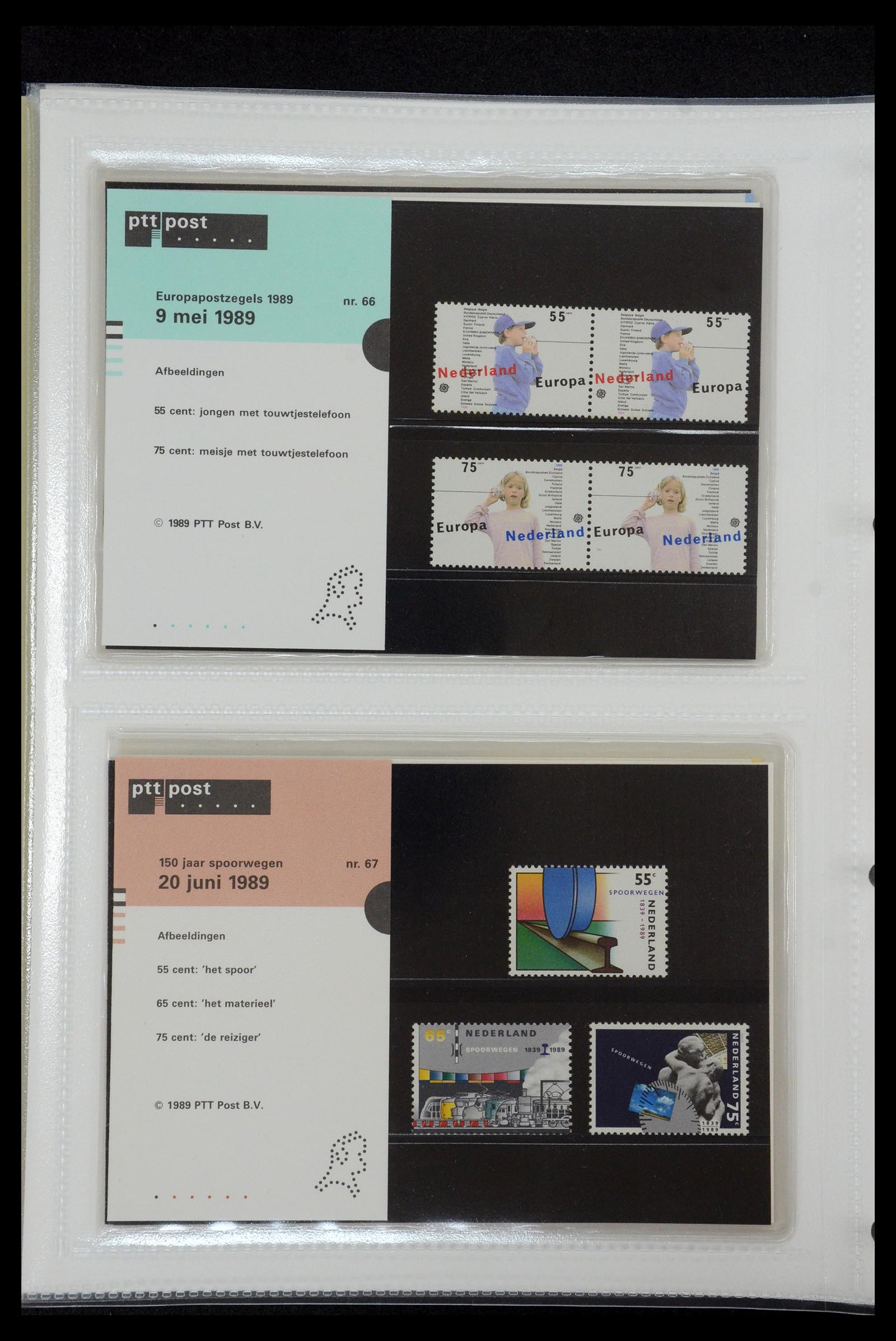 35144 034 - Postzegelverzameling 35144 Nederland PTT mapjes 1982-2021!